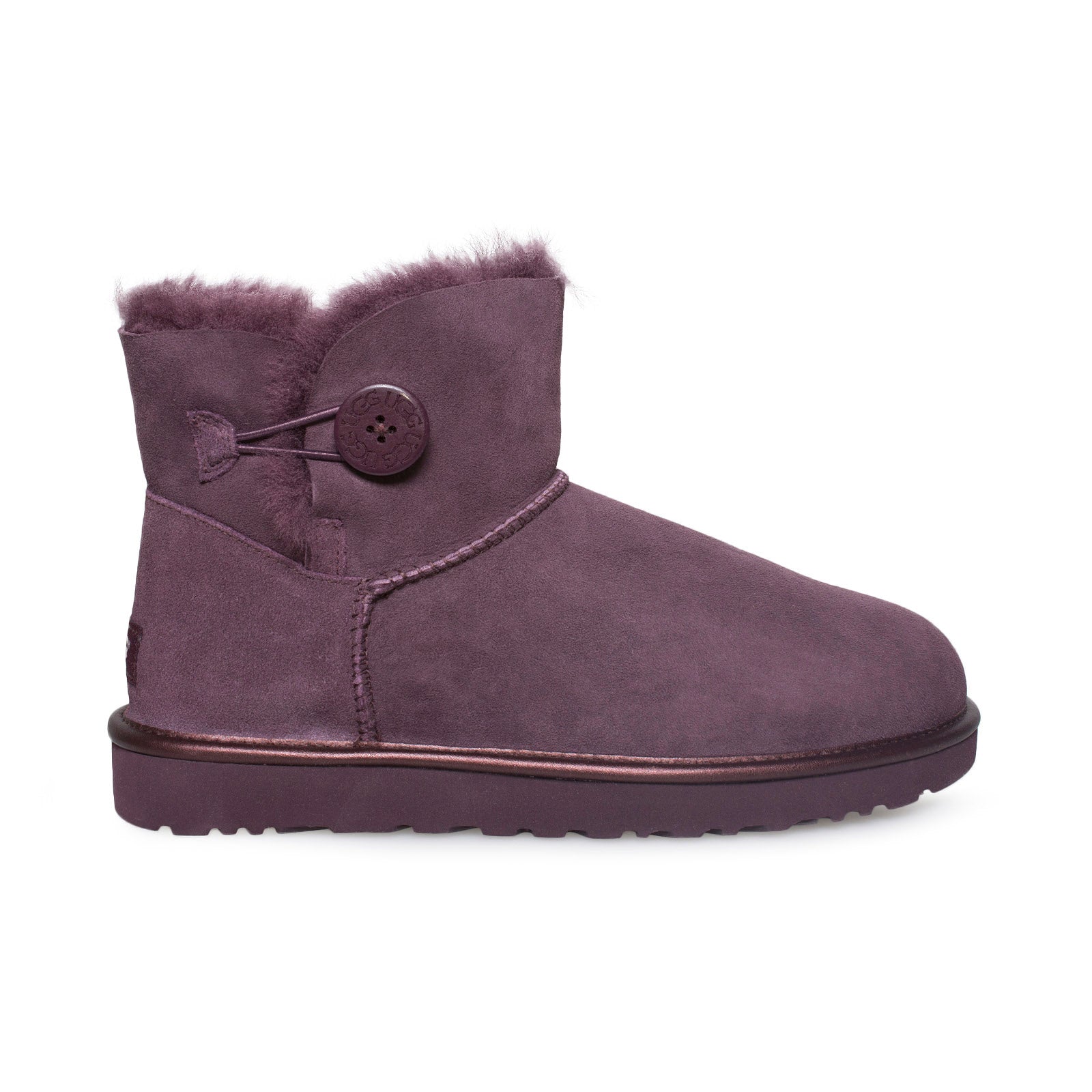 ugg mini bailey button ii metallic