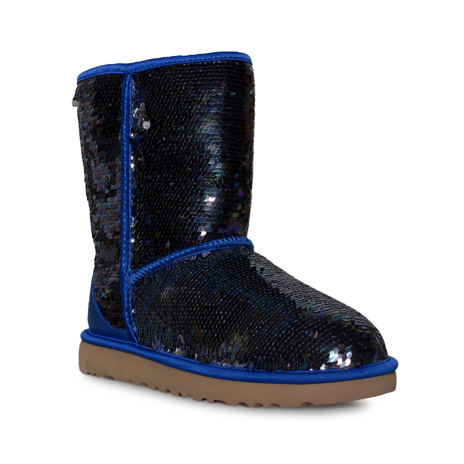 UGG Classic Short Sequin Navy Boots - Women's - MyCozyBoots