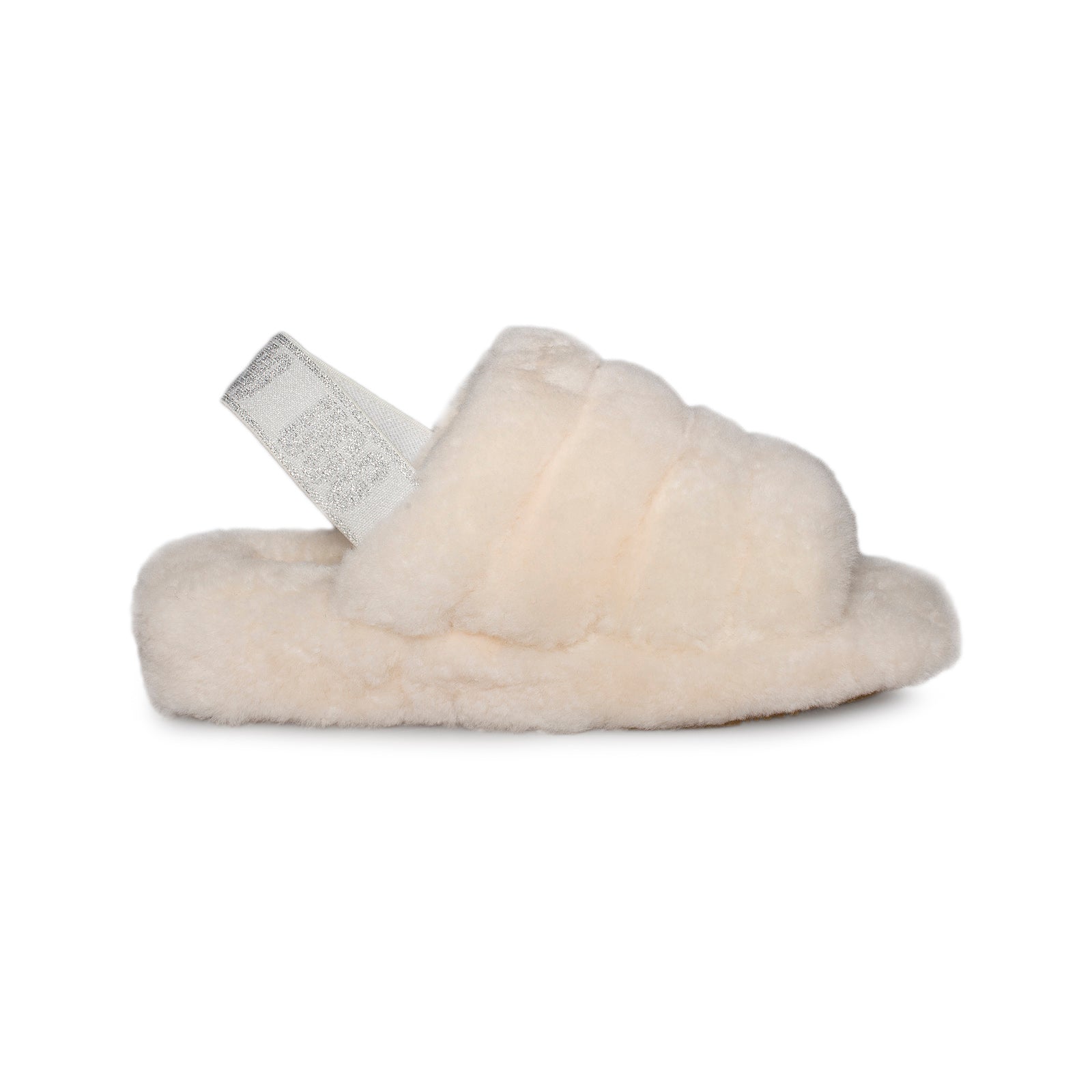 cream ugg slides