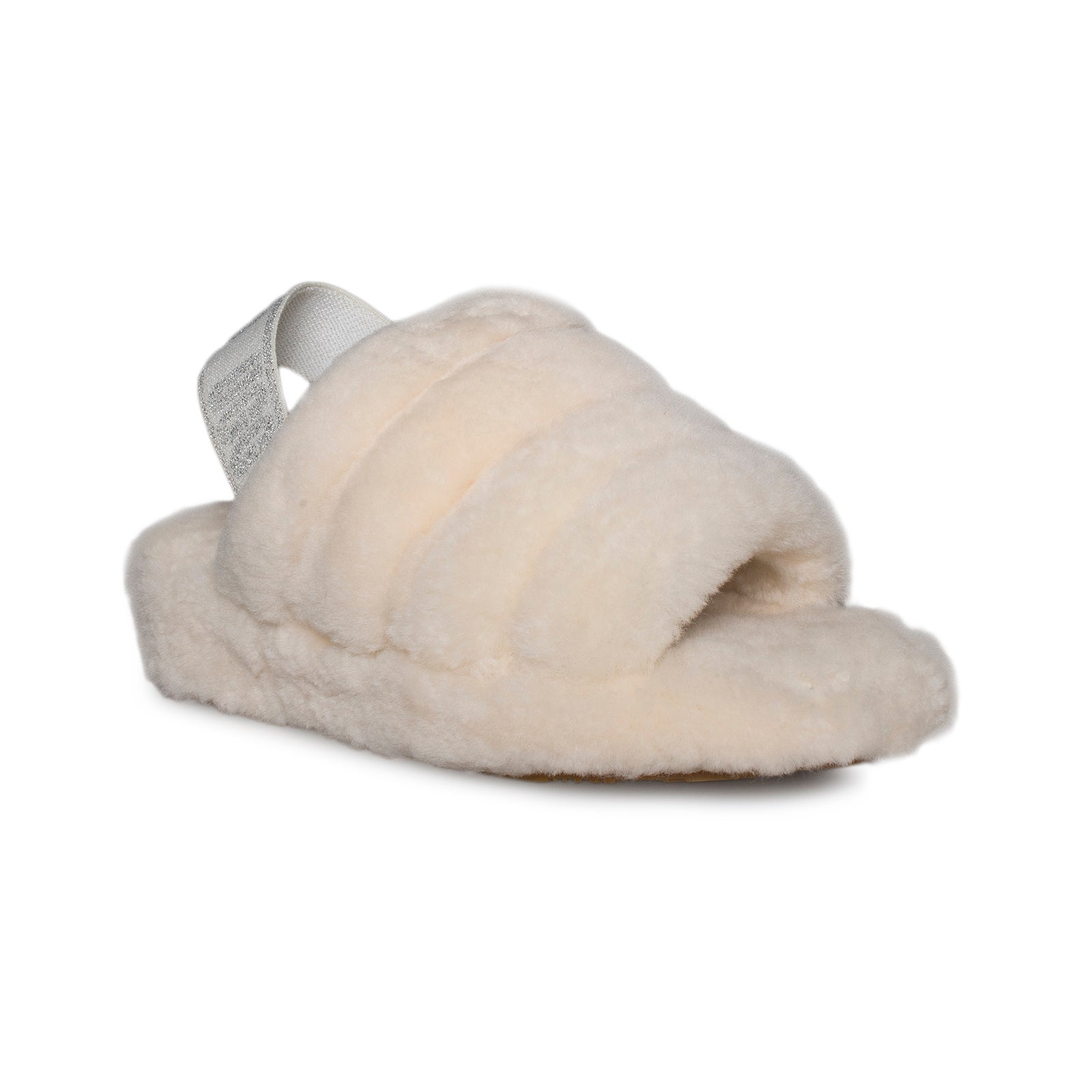 cream ugg slides