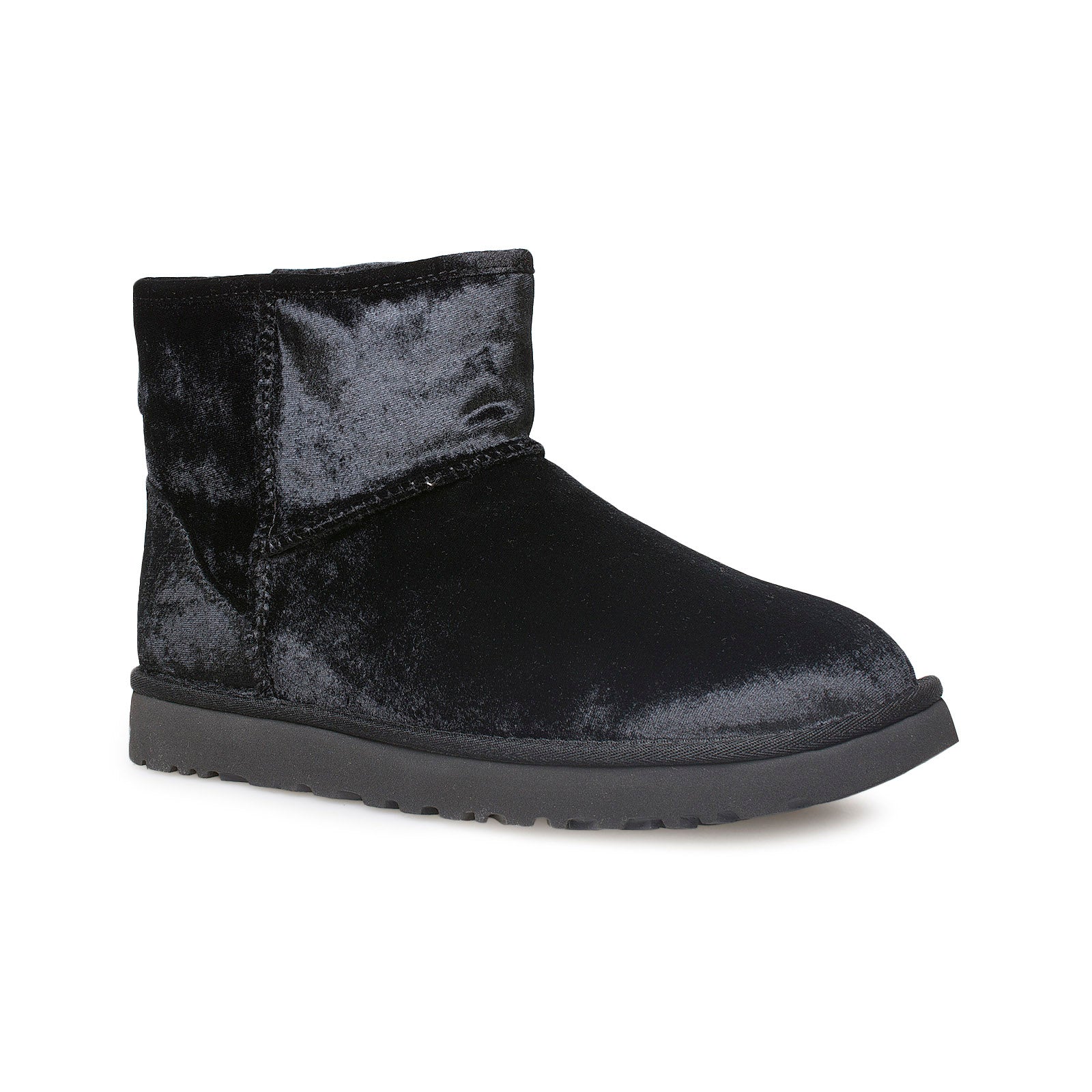 UGG Classic Mini Black Velvet Boots - Women's – MyCozyBoots