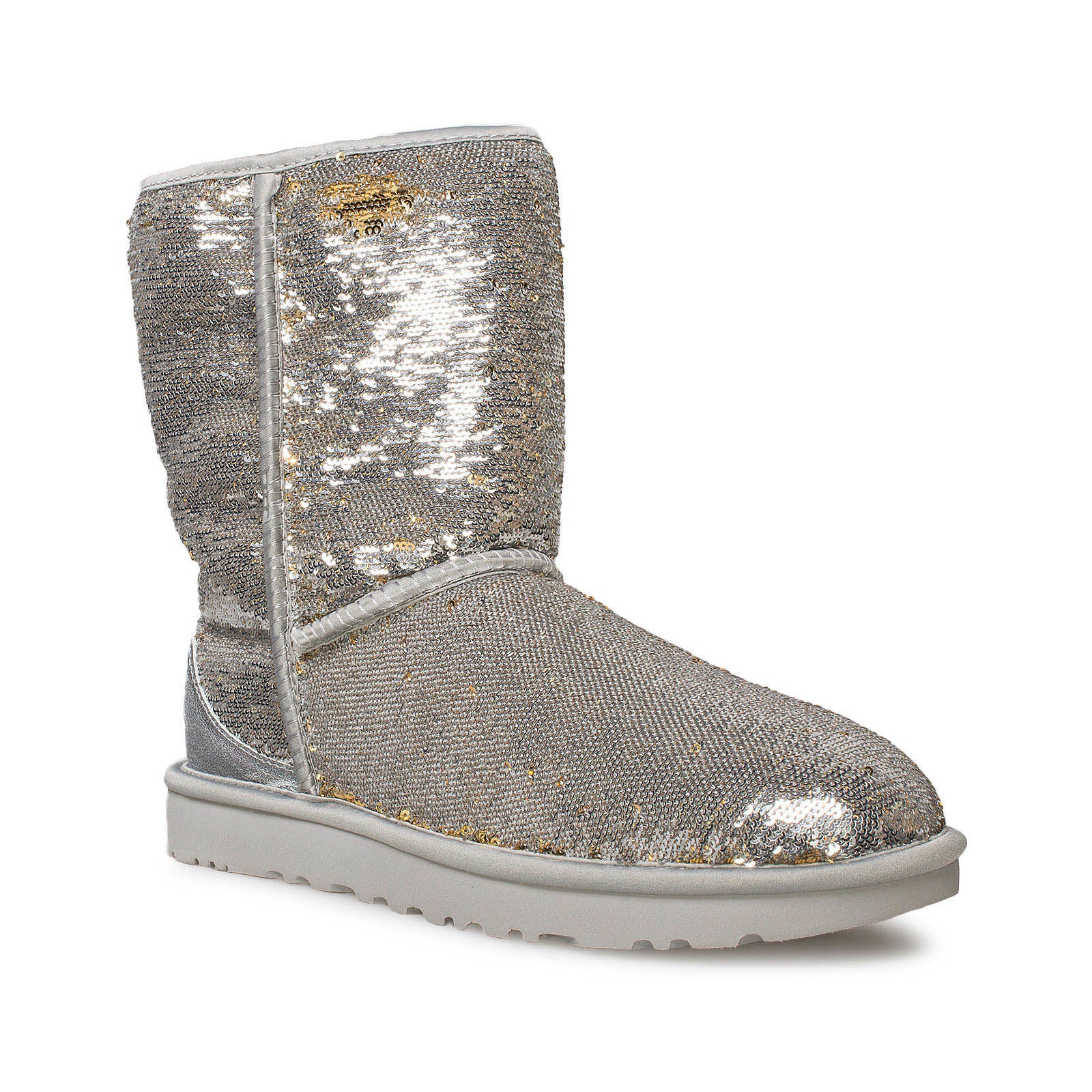 silver sequin ugg boots