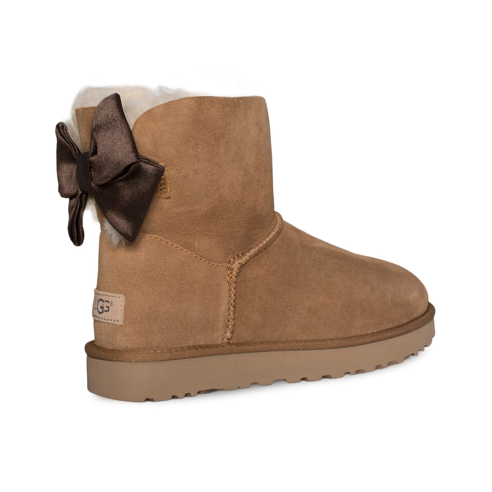 ugg mini bailey bow chestnut