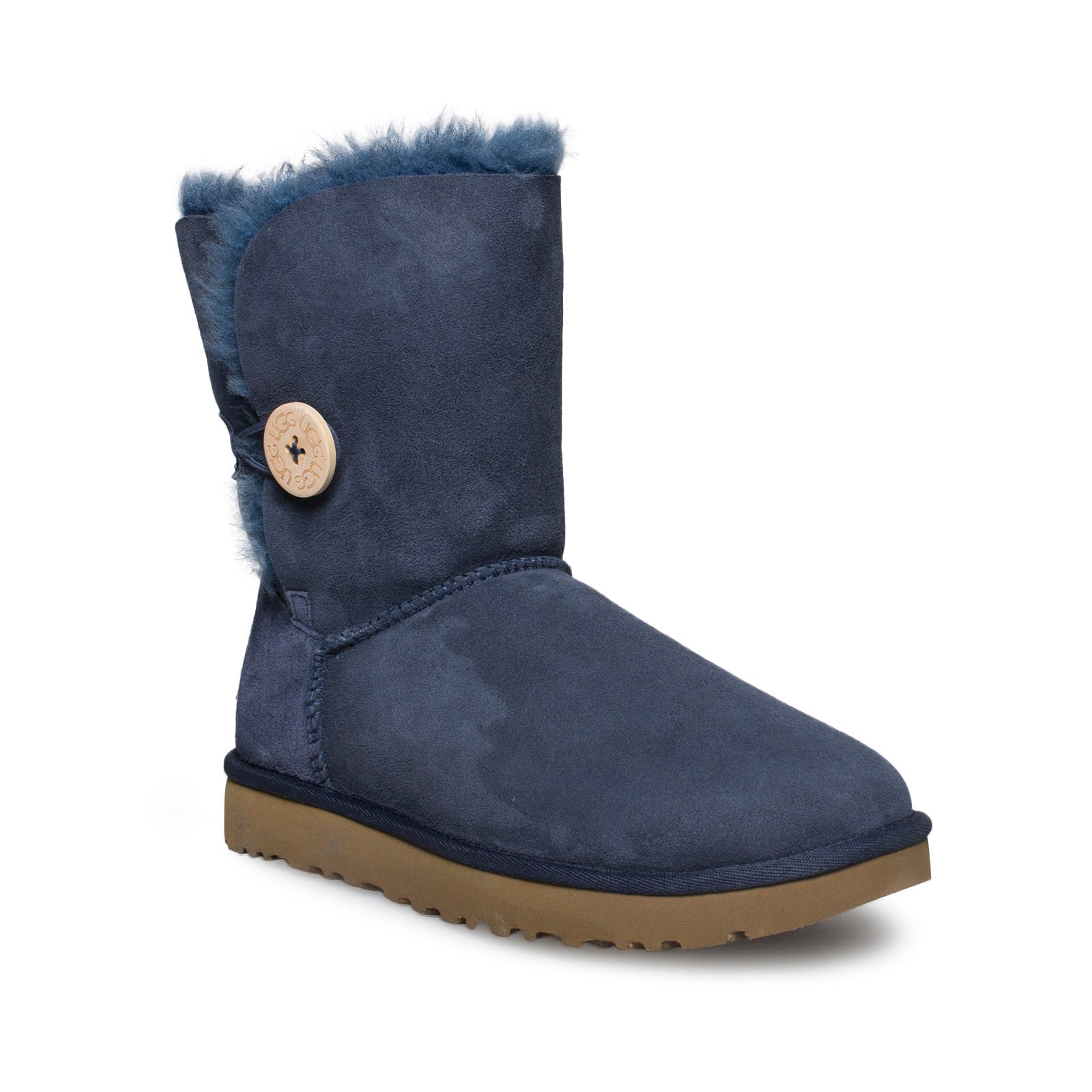 UGG Bailey Button II Navy Boots - Youth – MyCozyBoots