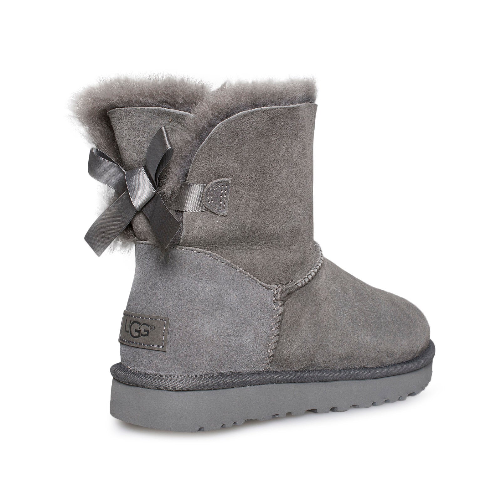 UGG Mini Bailey Bow II Grey Boots 