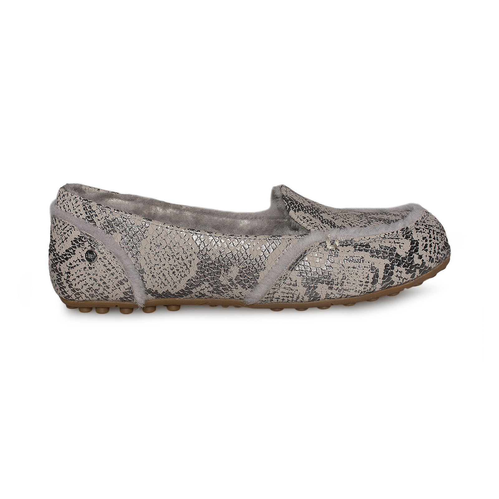 ugg hailey metallic snake loafer