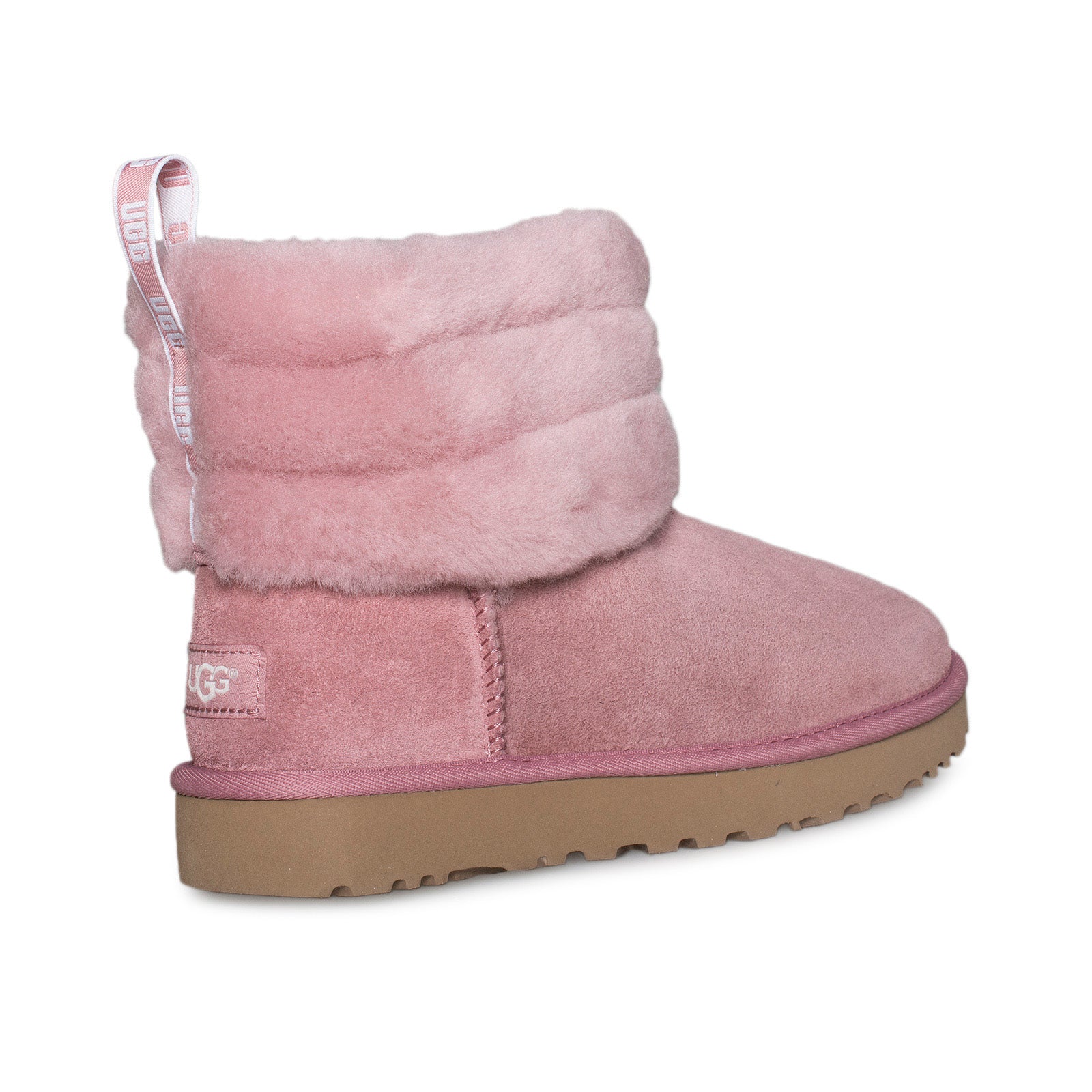 ugg fluff boots pink