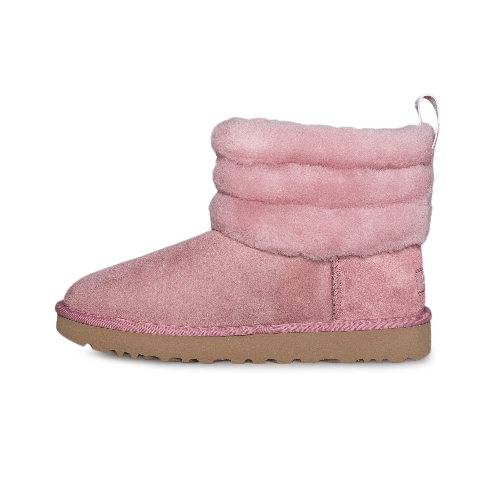 pink fluff mini quilted uggs