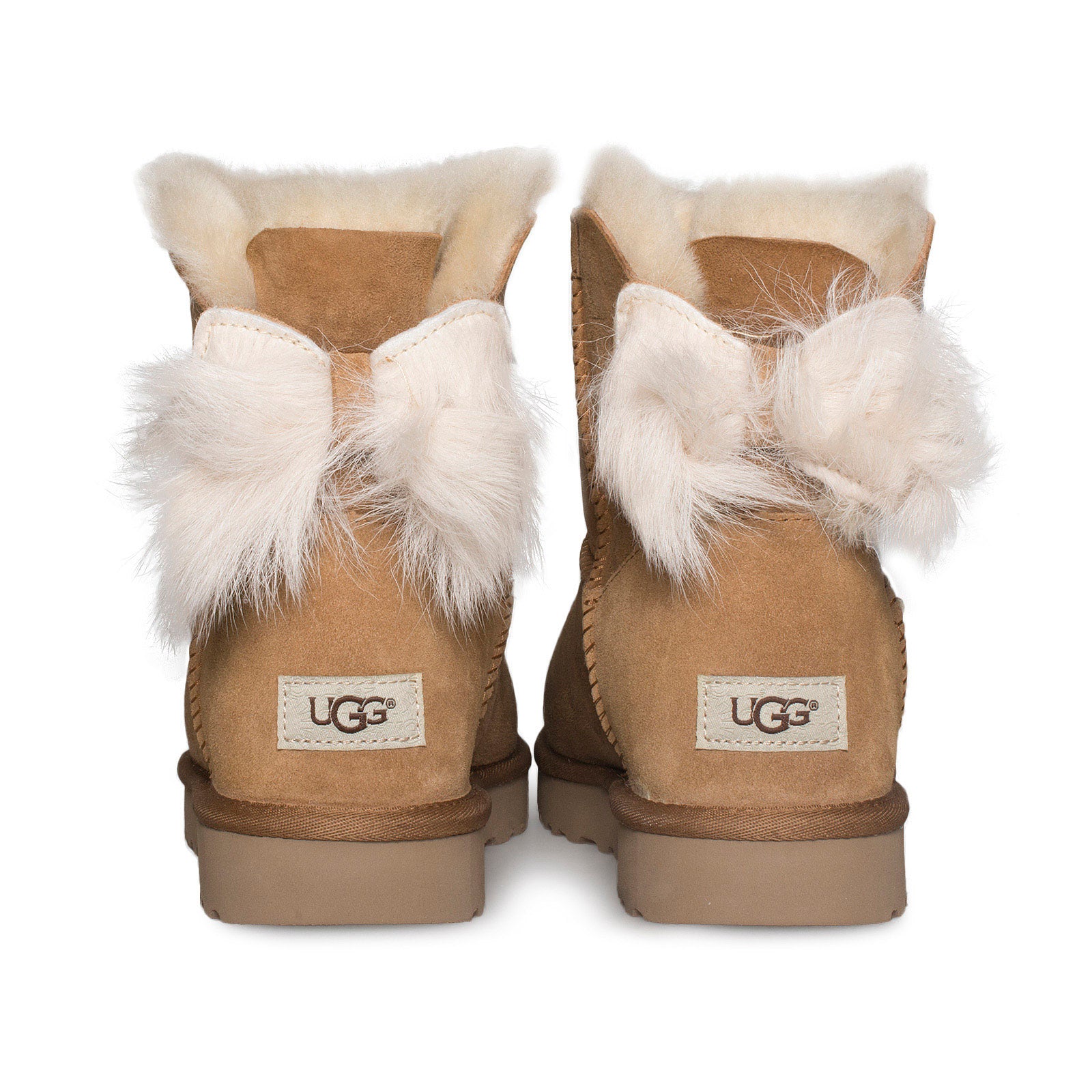 ugg boots with metal label on heel