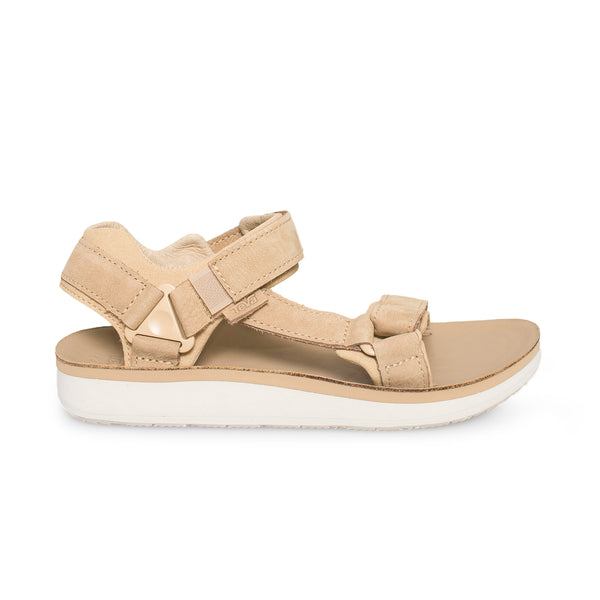 Teva Original Universal Premier Leather Tan Sandals - MyCozyBoots