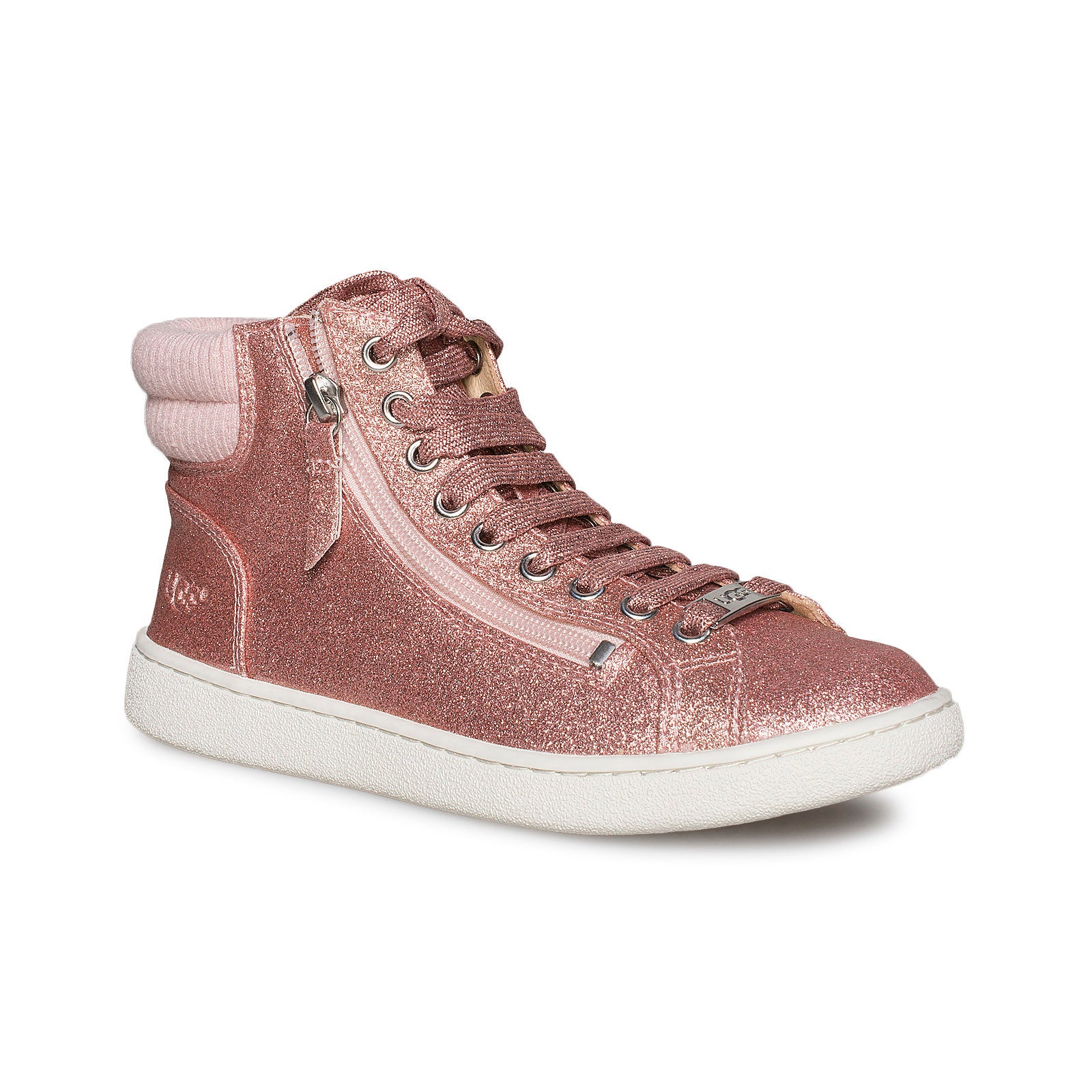 glitter pink sneakers