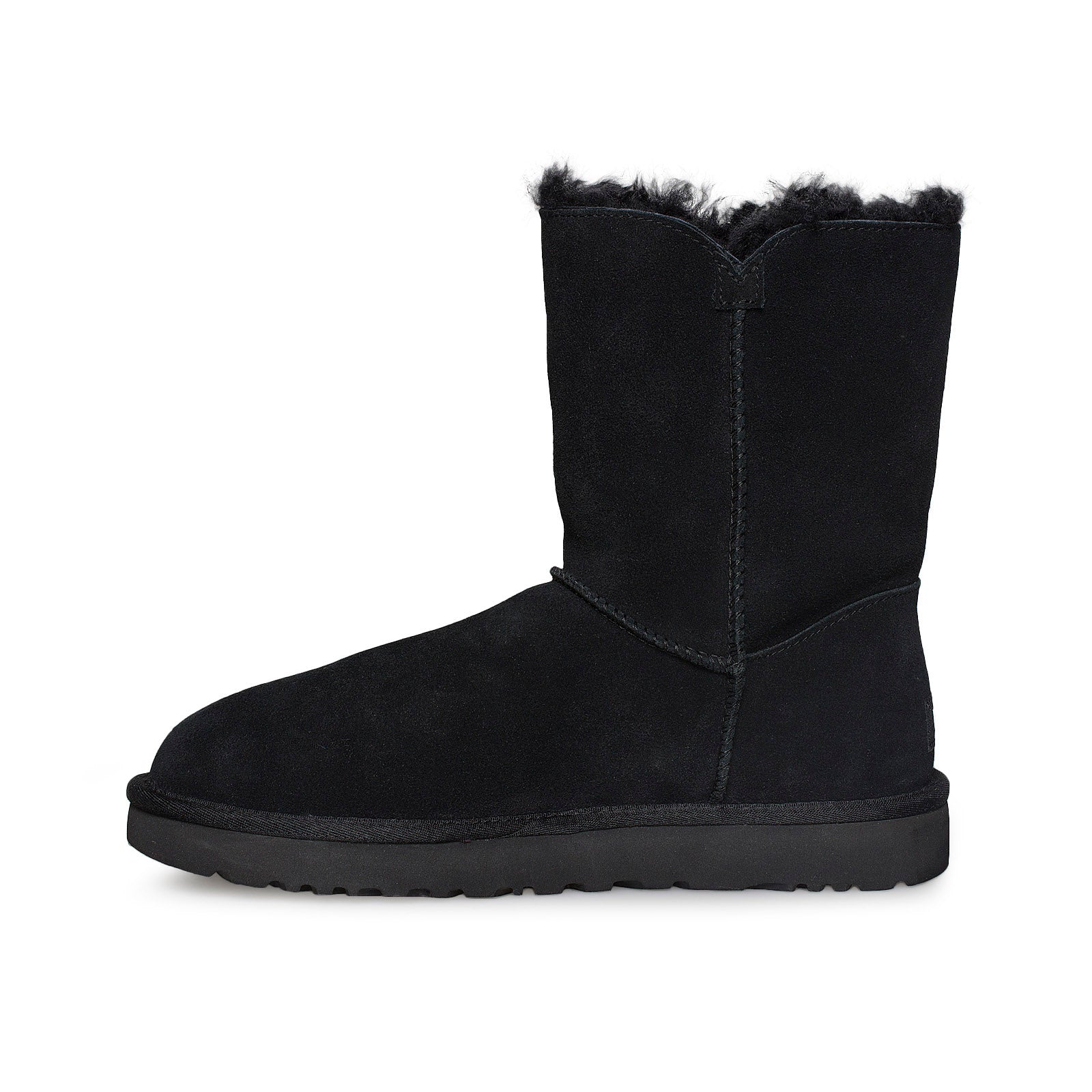 UGG Bailey Fluff Buckle Black Boots - Women's – MyCozyBoots