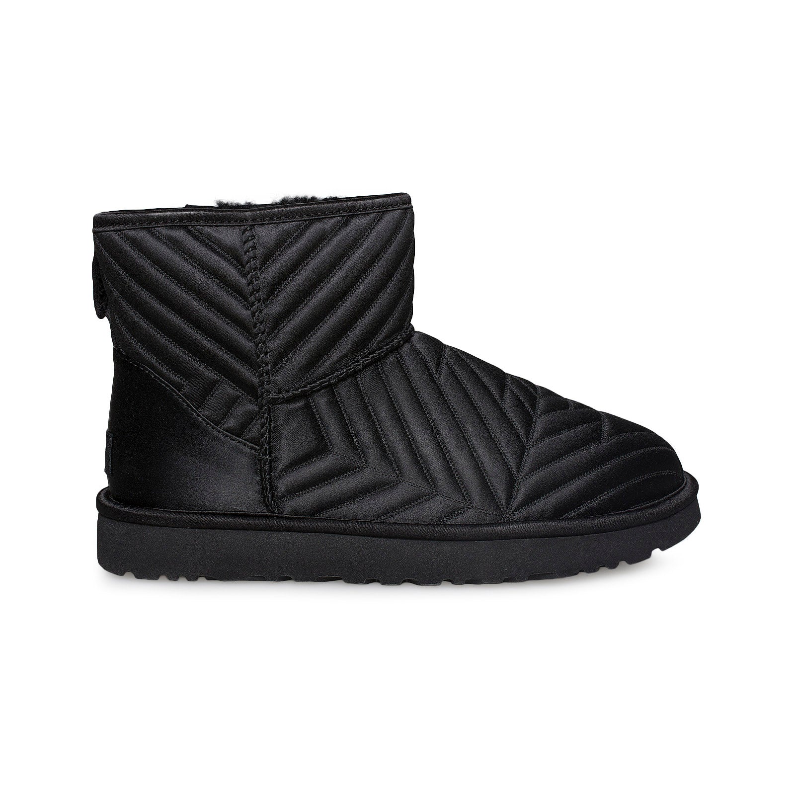 classic mini quilted satin boot