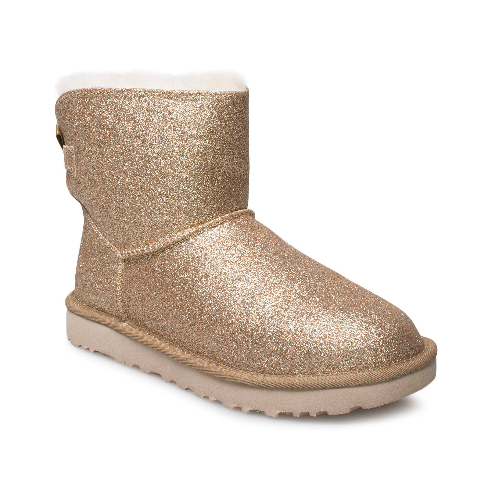 mini bailey bow sparkle boot gold