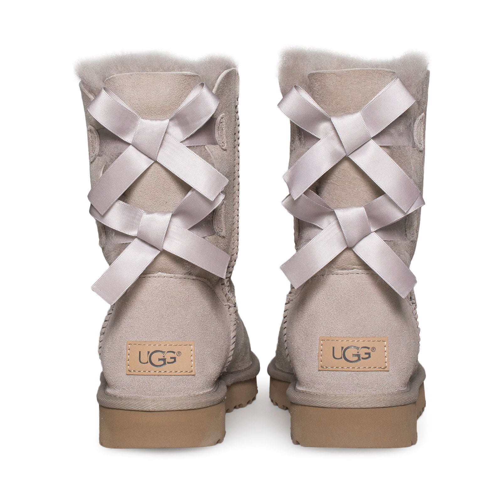 UGG Bailey Bow II Oyster Boots - Women 