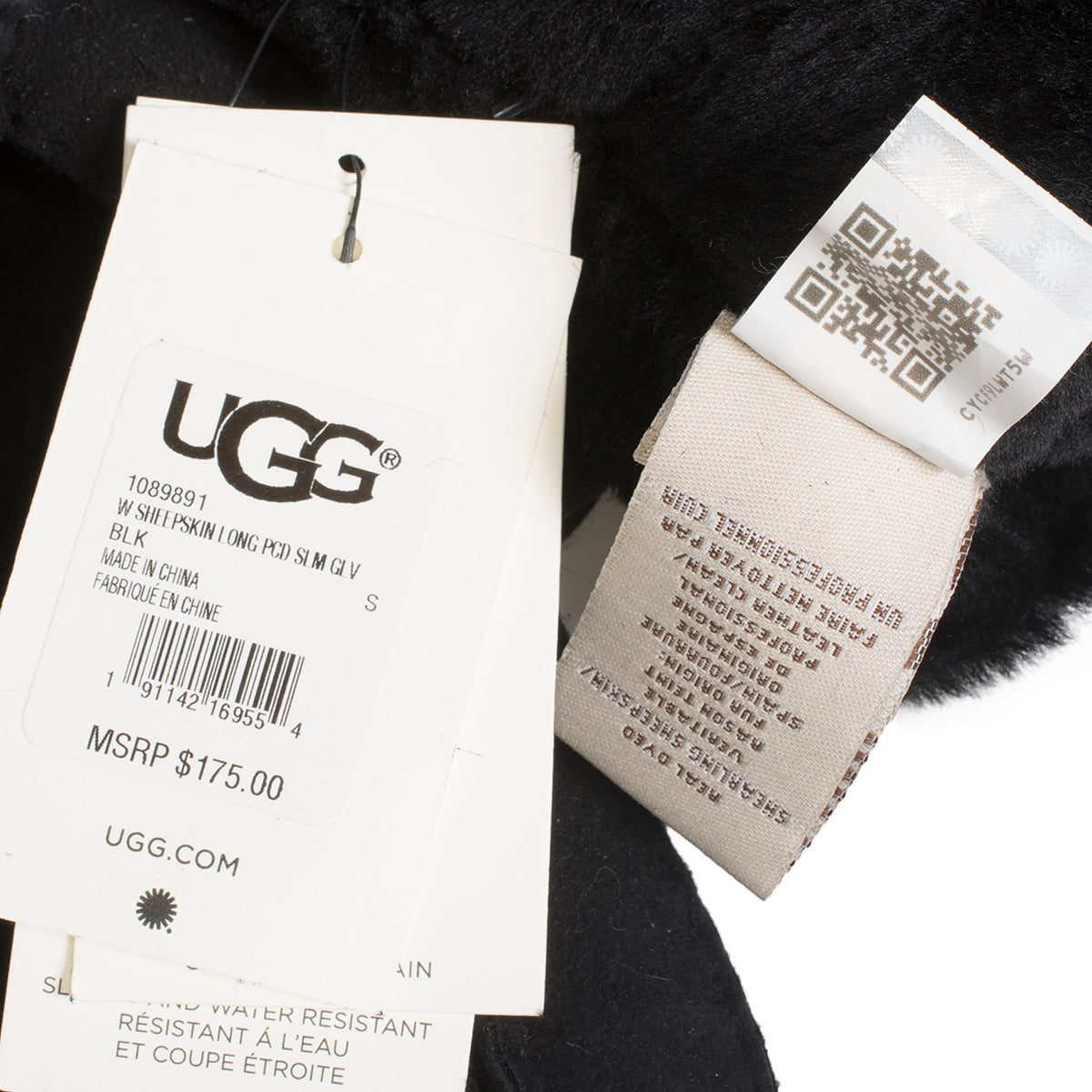 UGG Sheepsken Long PCD Slim Black Gloves - Women's – MyCozyBoots