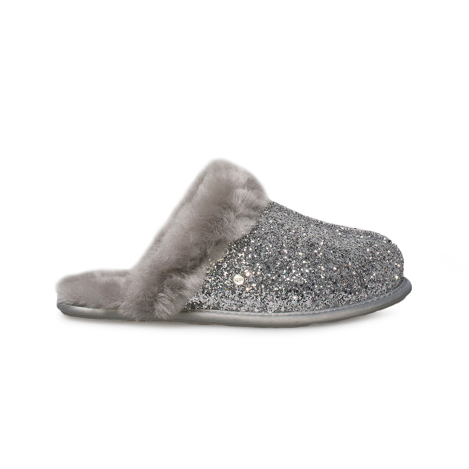 silver glitter ugg slippers