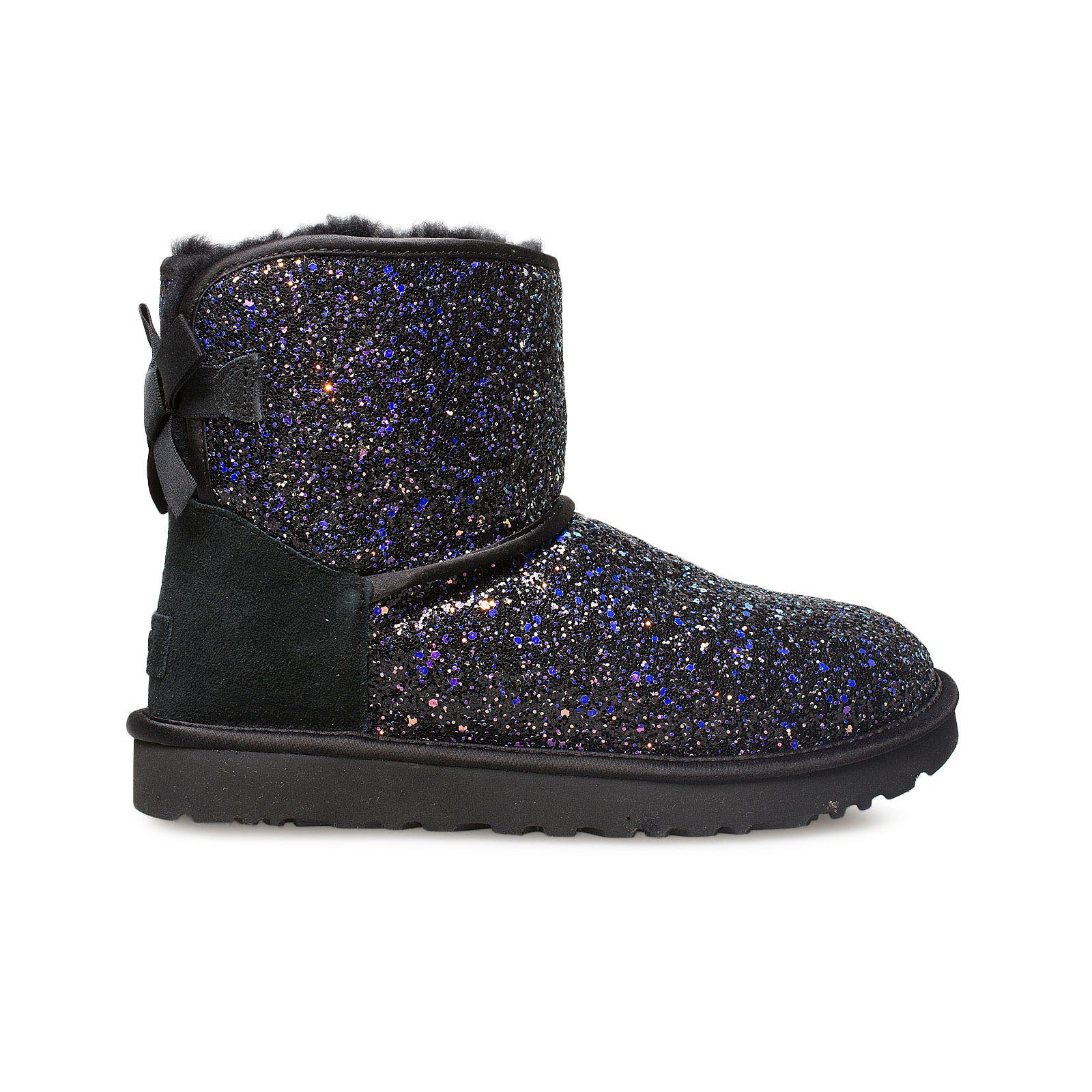 UGG Classic Mini Bow Cosmos Black Boots - Women's – MyCozyBoots