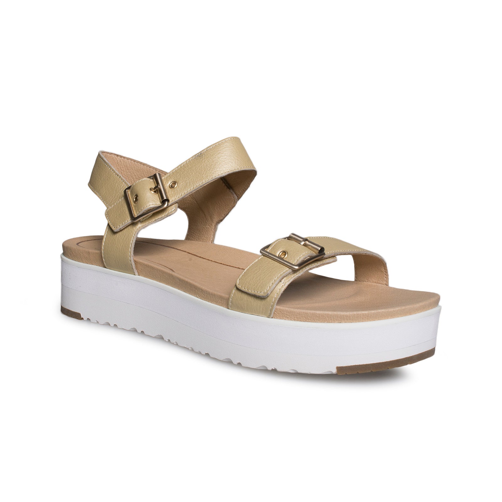 UGG Angie Metallic Gold Sandals - Women's - MyCozyBoots