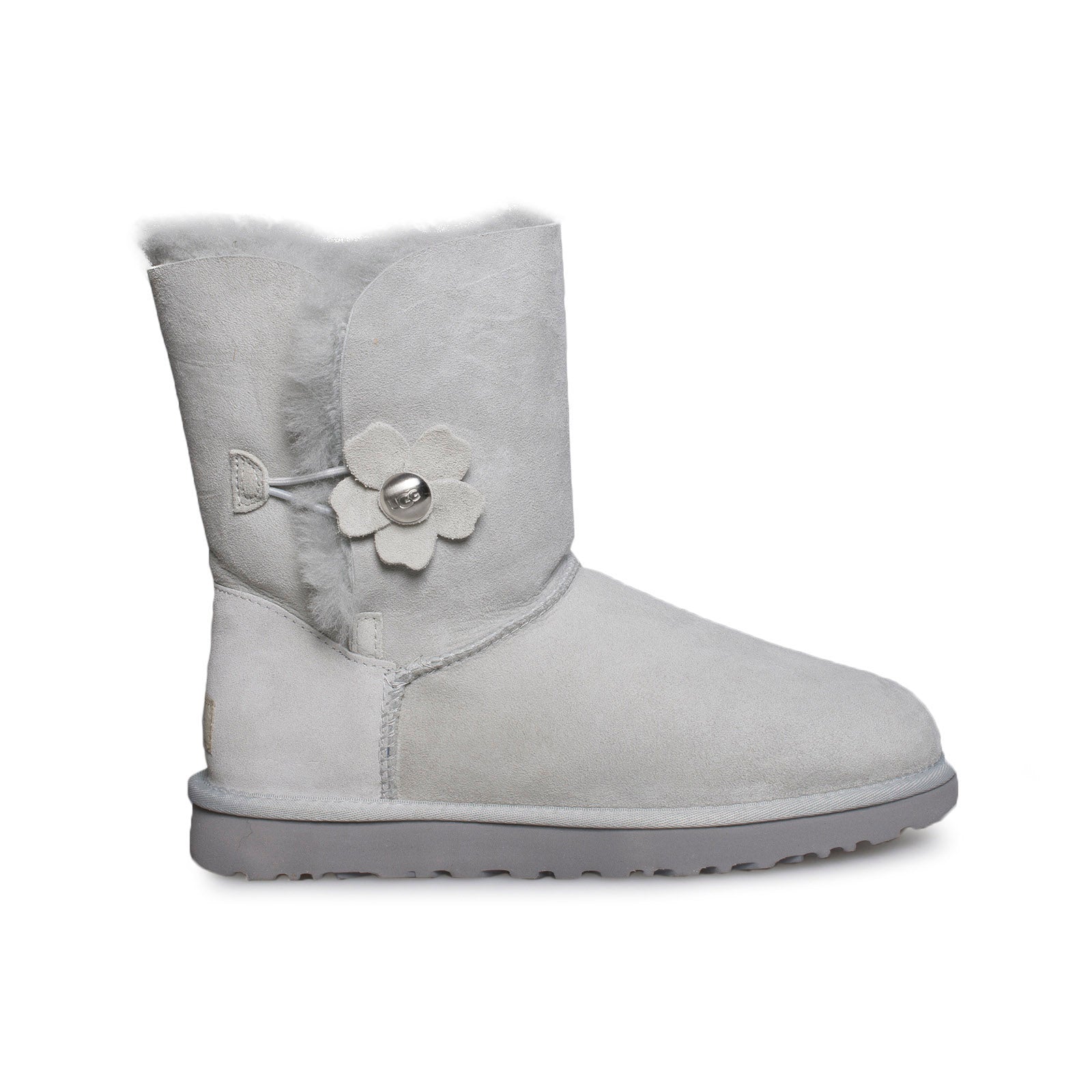 UGG Bailey Button Poppy Grey Violet Boots - Women's – MyCozyBoots