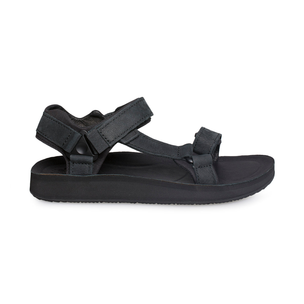 Teva Original Universal Premier Leather Midnight Black Sandals - Women ...