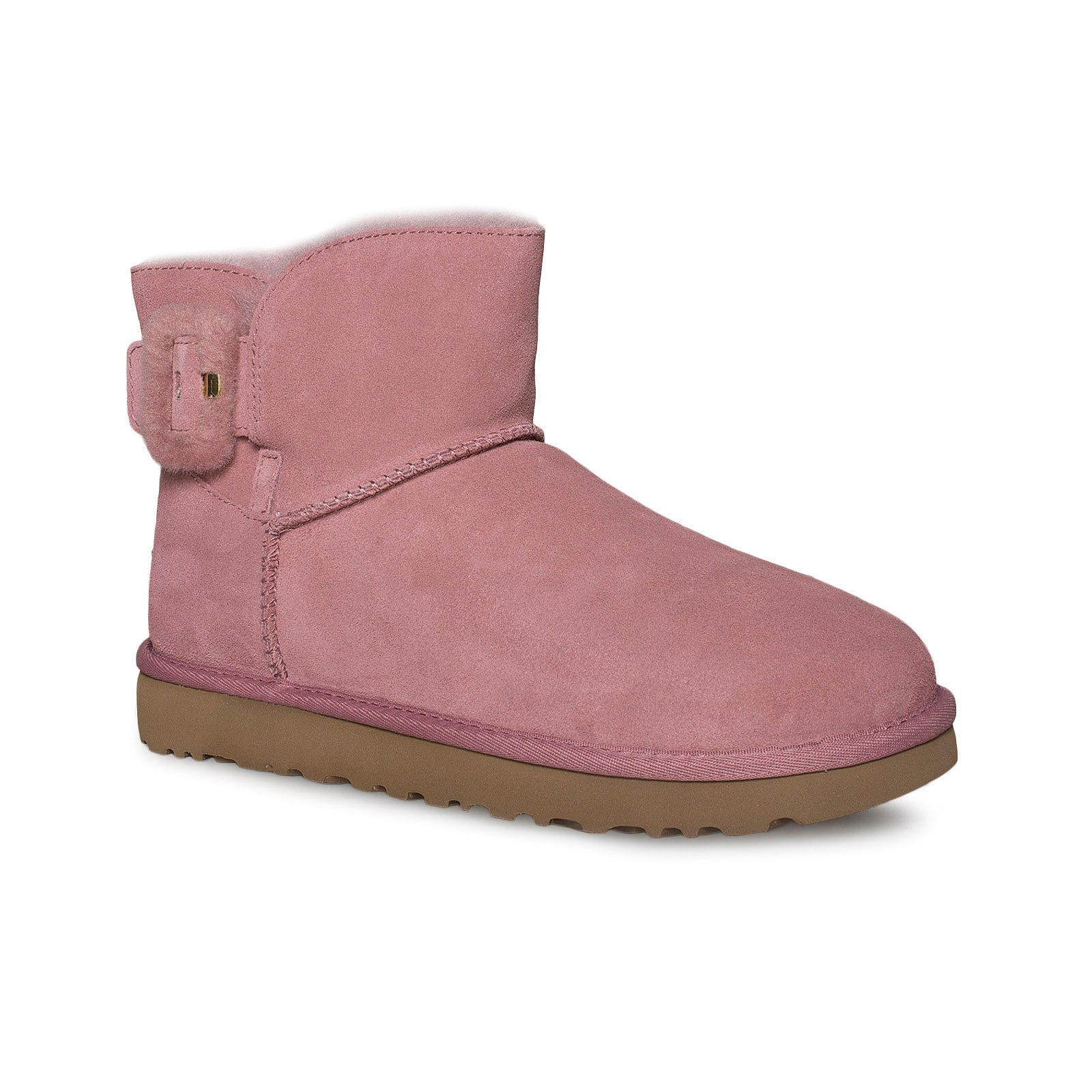 UGG Mini Fluff Buckle Pink Dawn Boots - Women's - MyCozyBoots