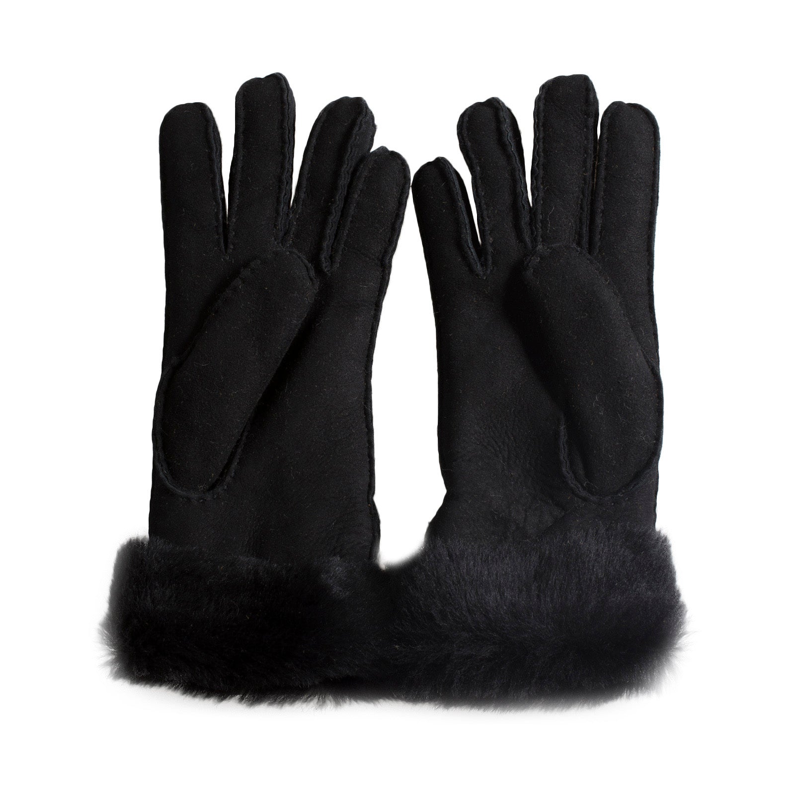 UGG Turn Cuff Black Gloves - Women's – MyCozyBoots