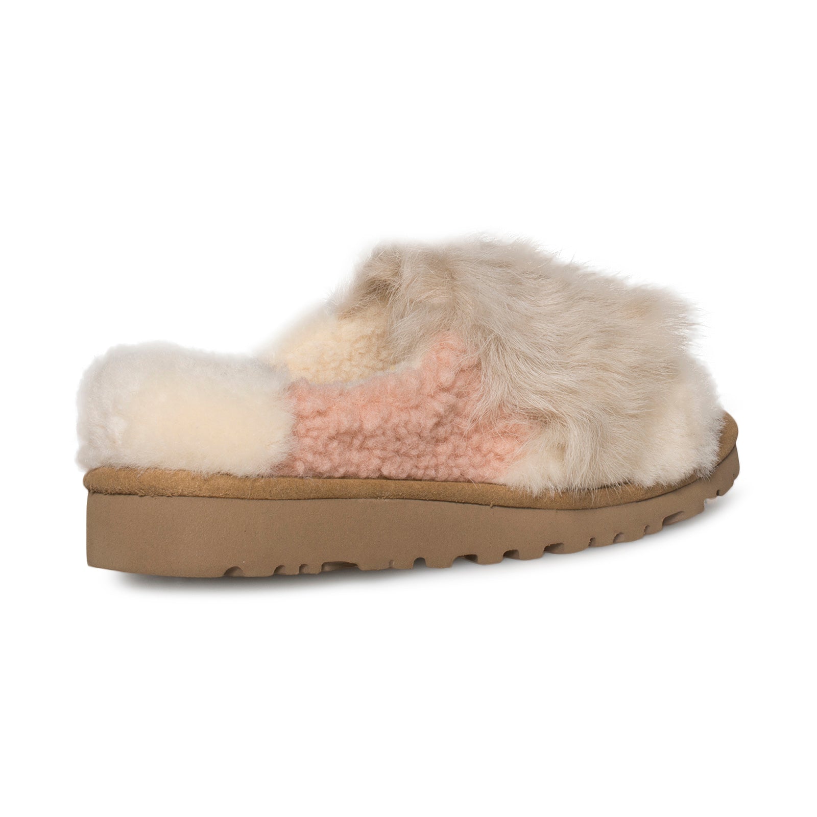 ugg patchwork fluff slipper