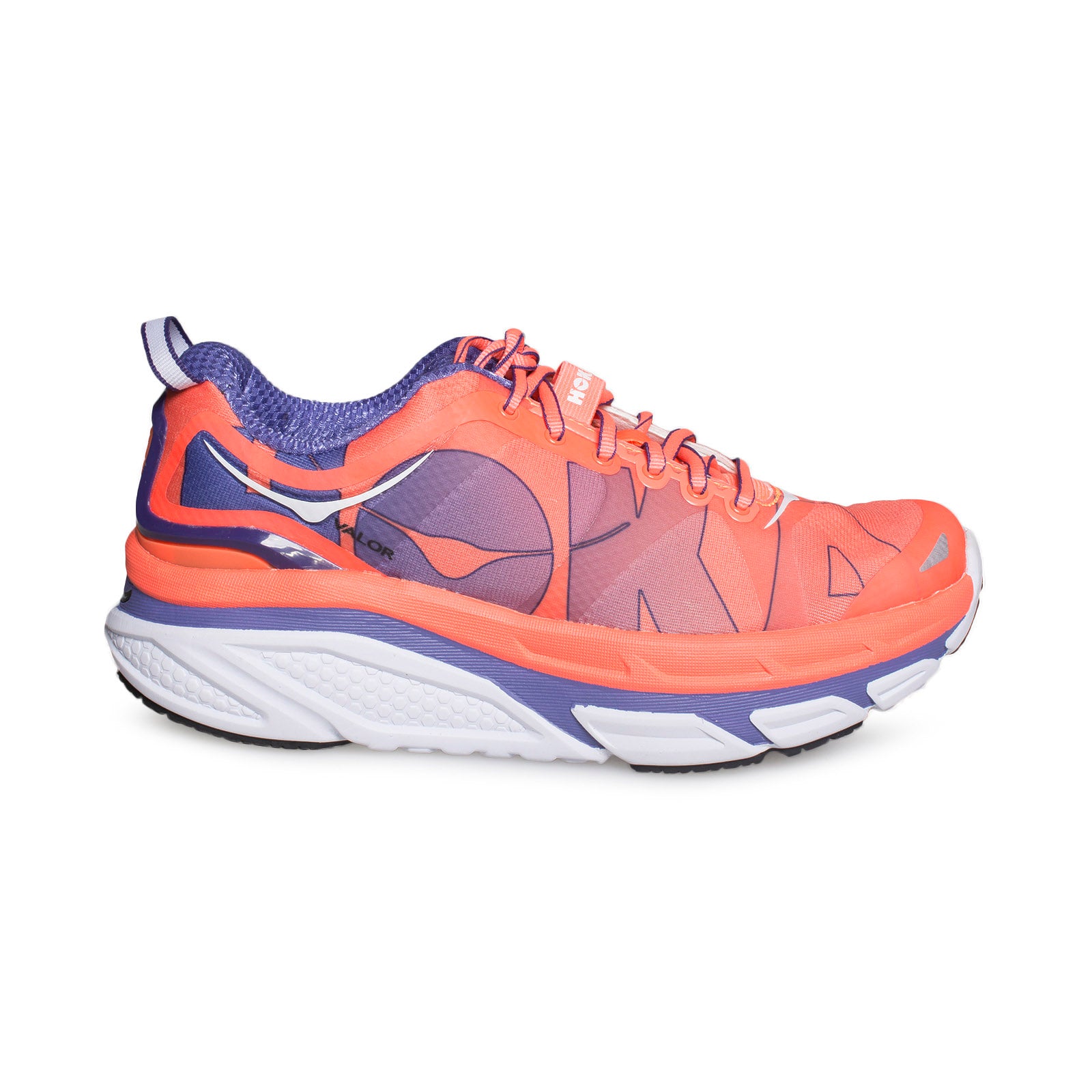 HOKA Valor Neon Coral / Corsican Blue Running Shoes - Women's - MyCozyBoots