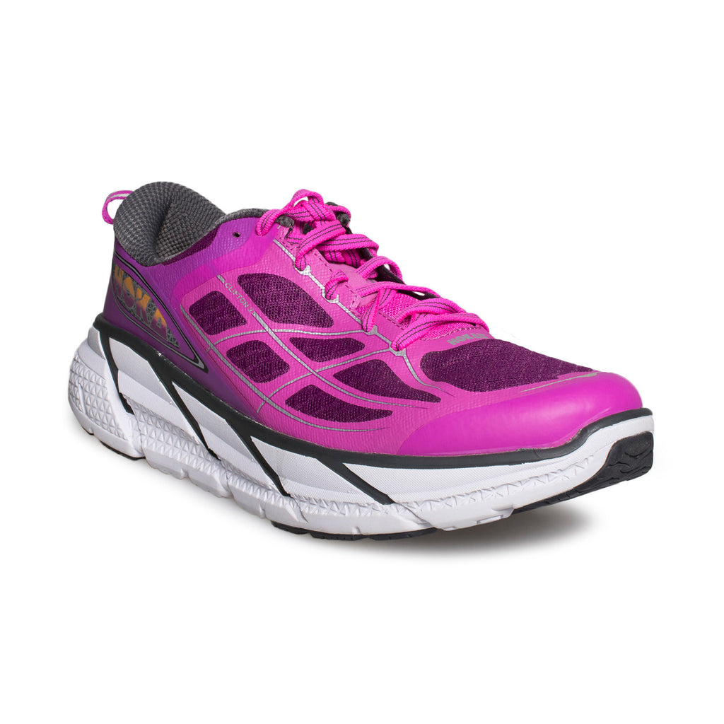 HOKA Clifton 2 Purple / Fuchsia Running Shoes - Women's - MyCozyBoots