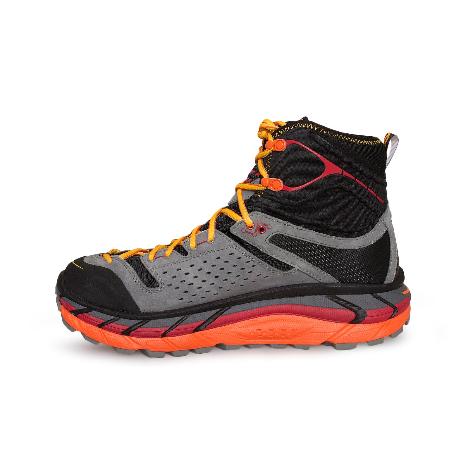 Hoka Tor Ultra Hi WP Black Flame Running Shoes - Men's - MyCozyBoots