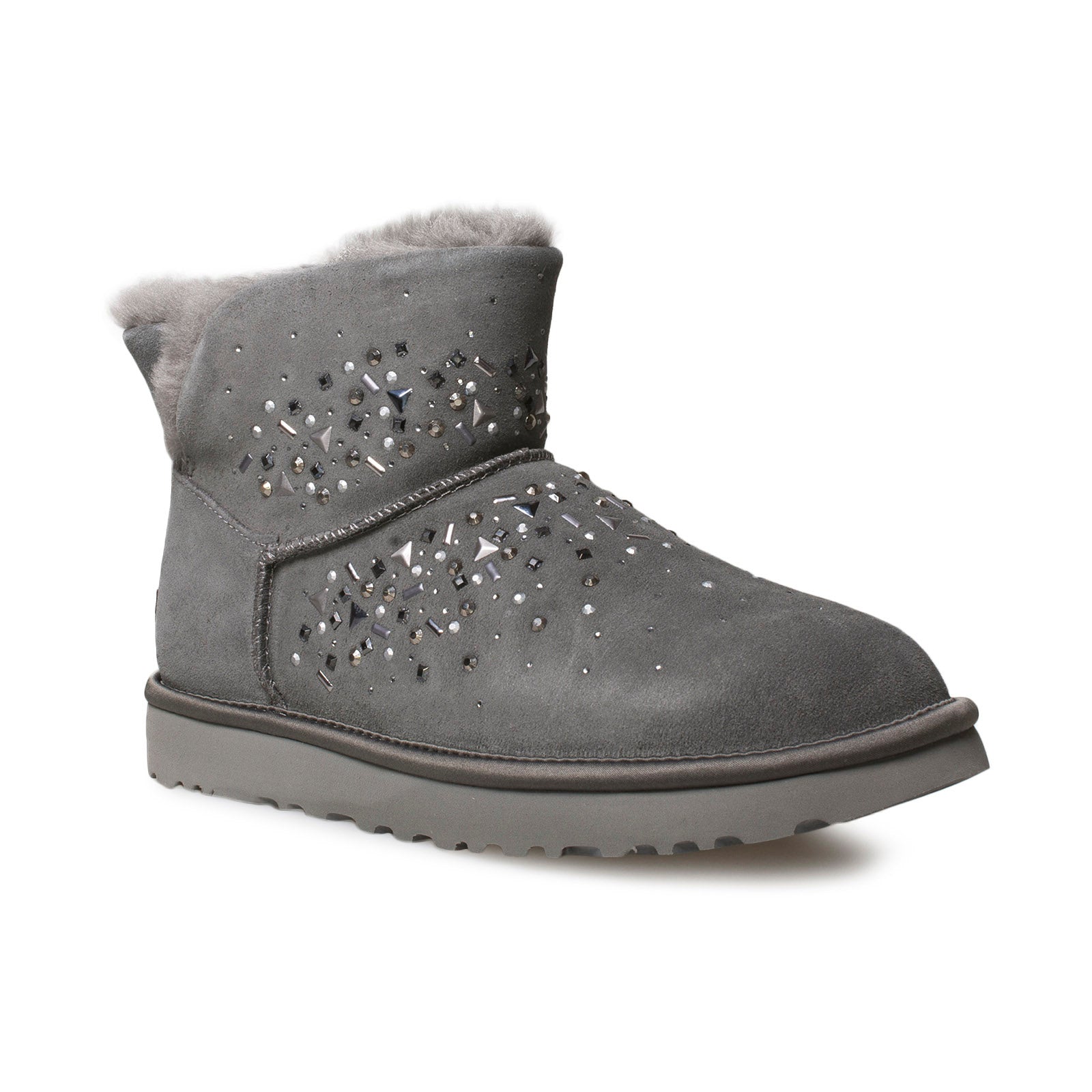 UGG Classic Galaxy Bling Mini Charcoal Boots - Women's – MyCozyBoots