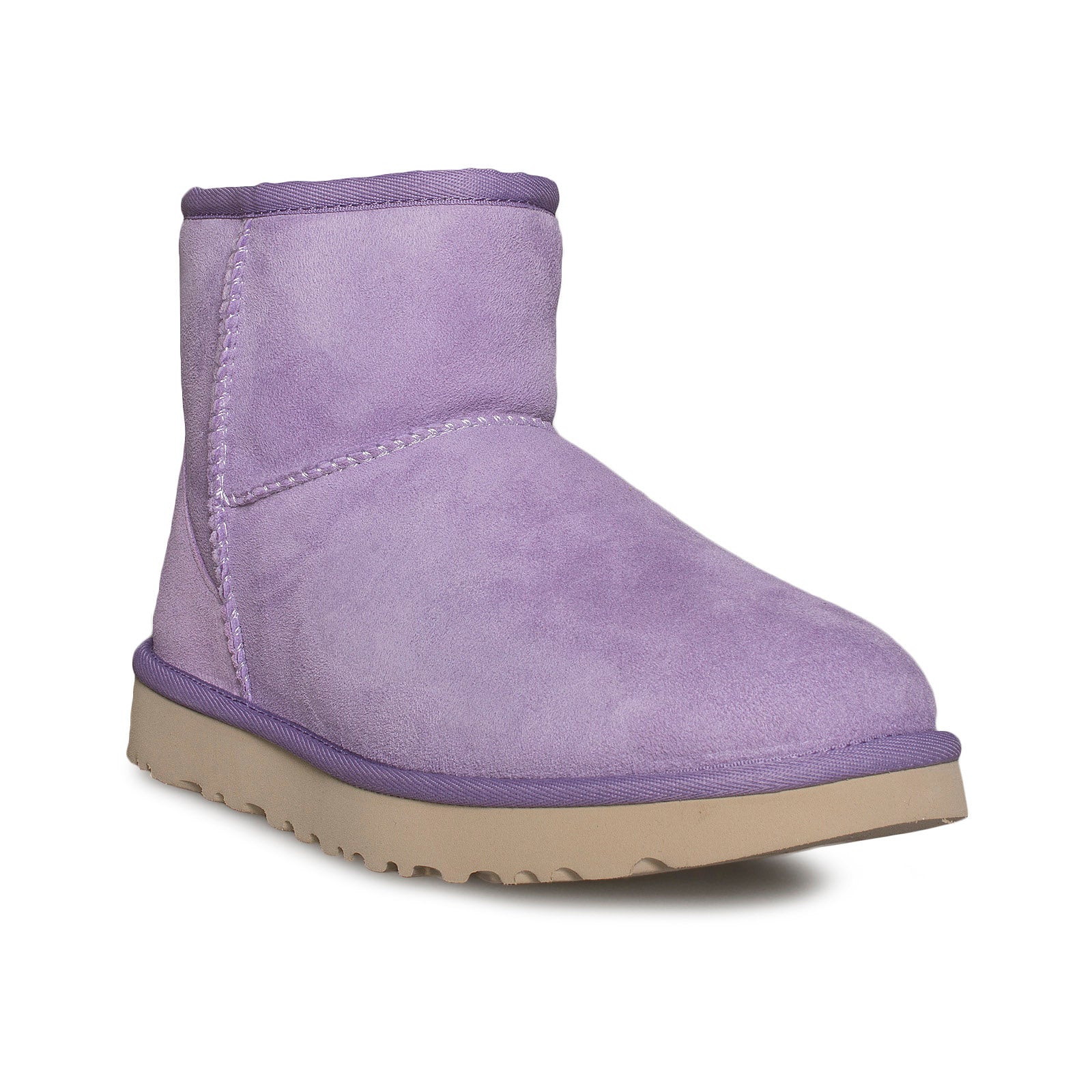 purple sheepskin boots
