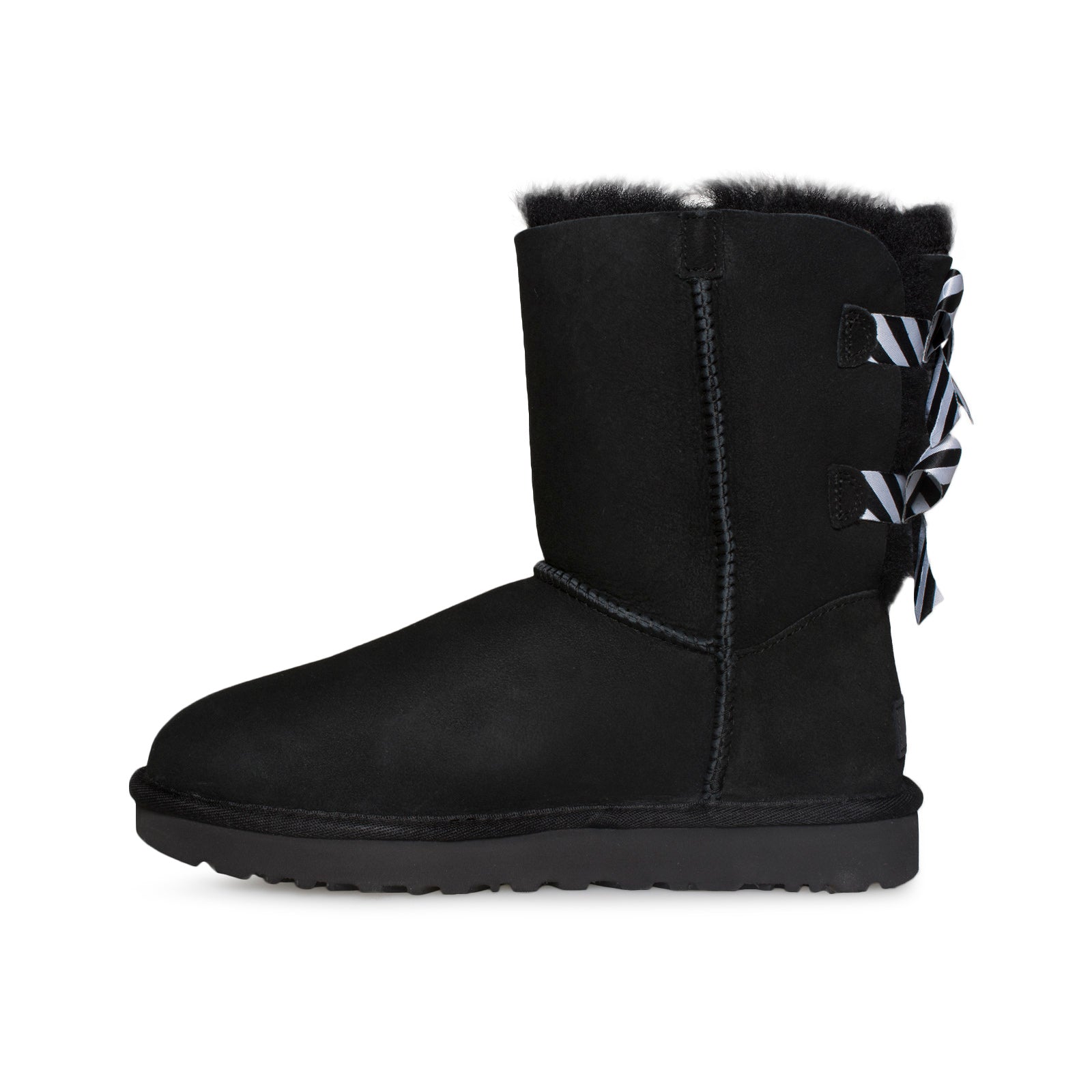 ugg boots black with bows