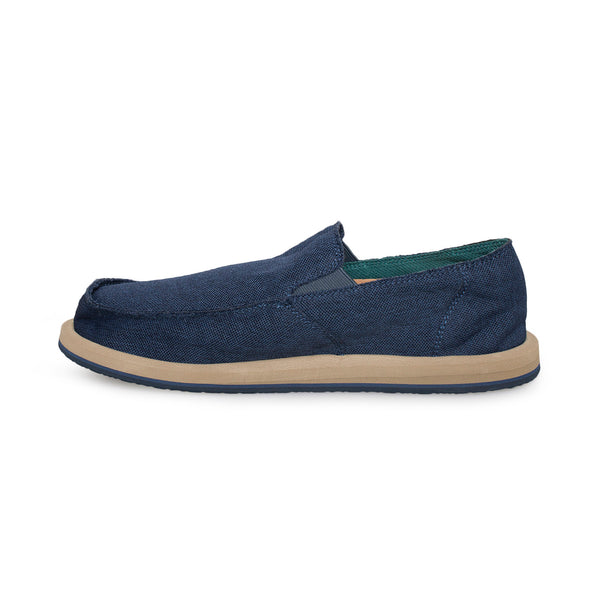 Sanuk Vagabond Mesh Navy Shoes - Men's - MyCozyBoots