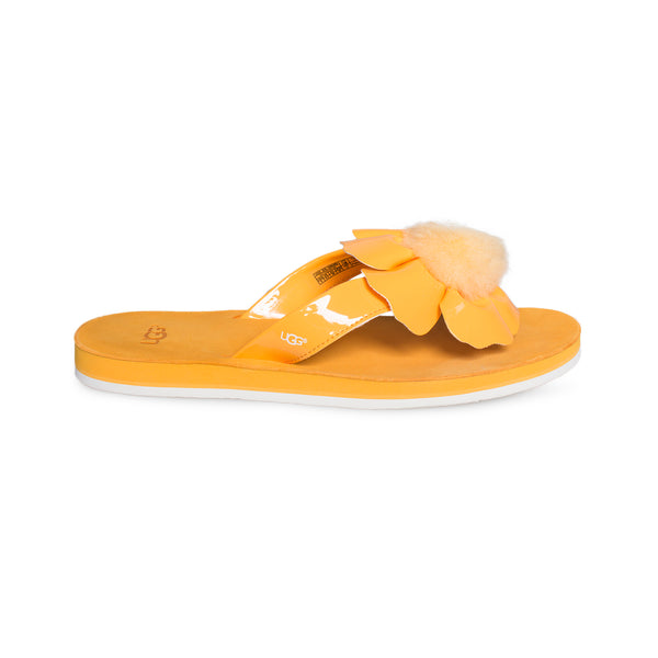 UGG Poppy Orange Zinnia Flip Flops - Women's - MyCozyBoots