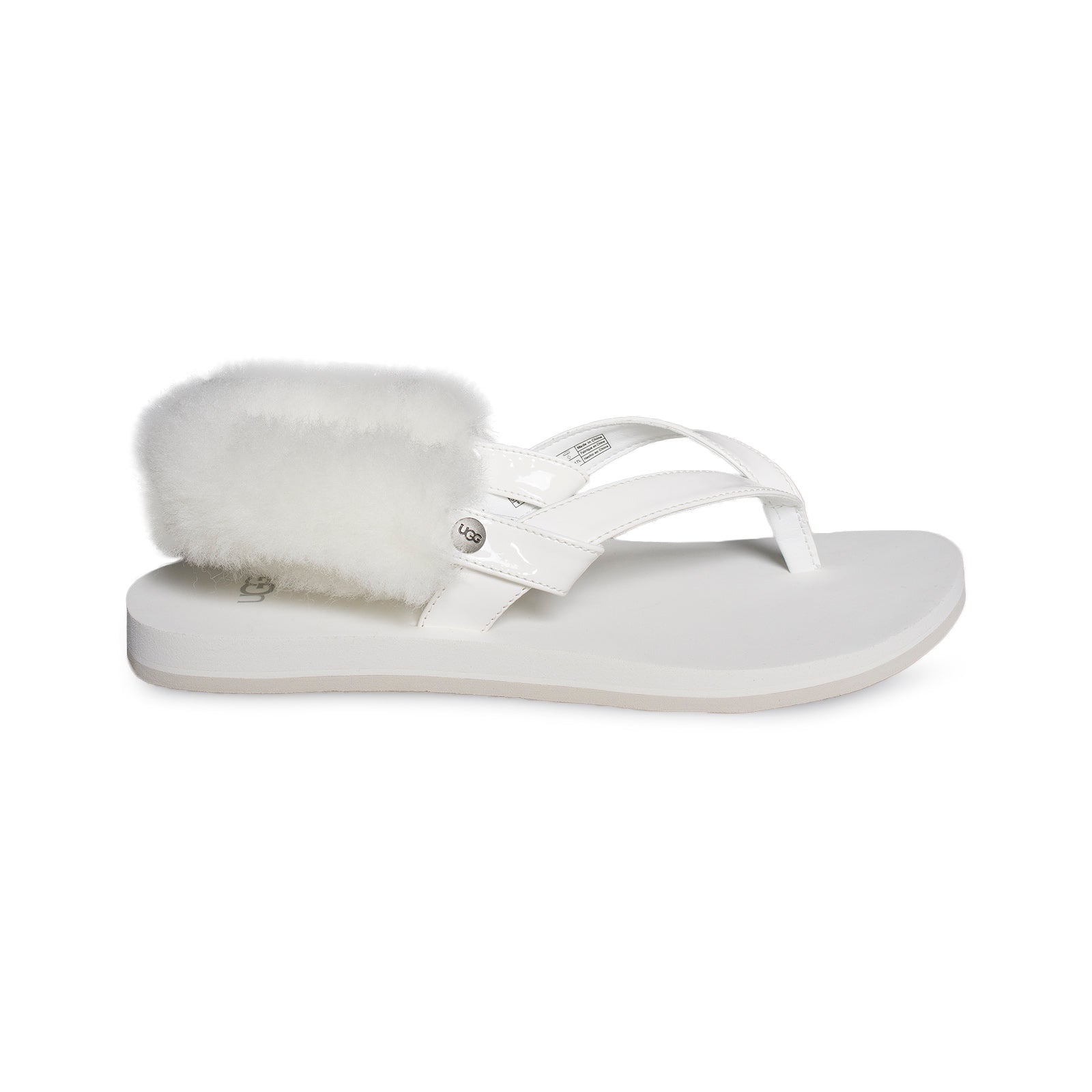 white ugg flip flops