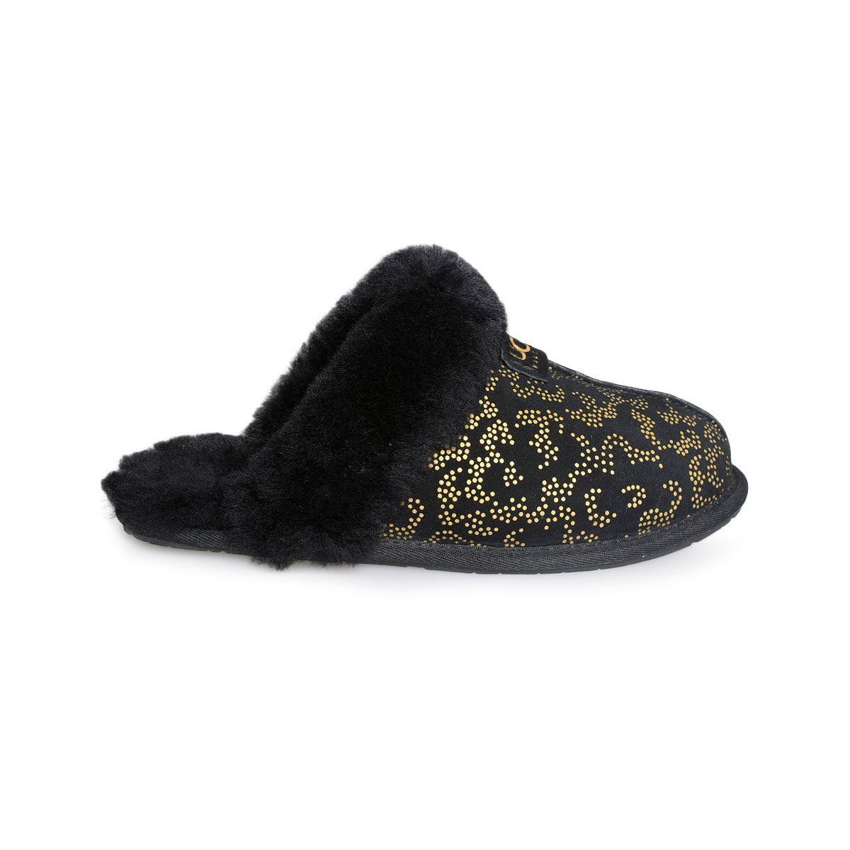 UGG Scuffette II Metallic Conifer Black Slippers - Women's – MyCozyBoots