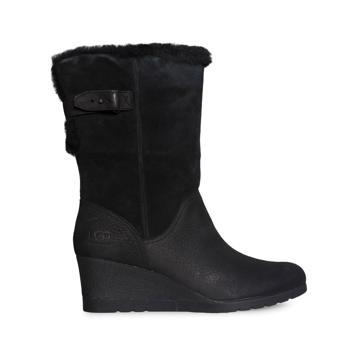 UGG Edelina Black Boots - Women's – MyCozyBoots