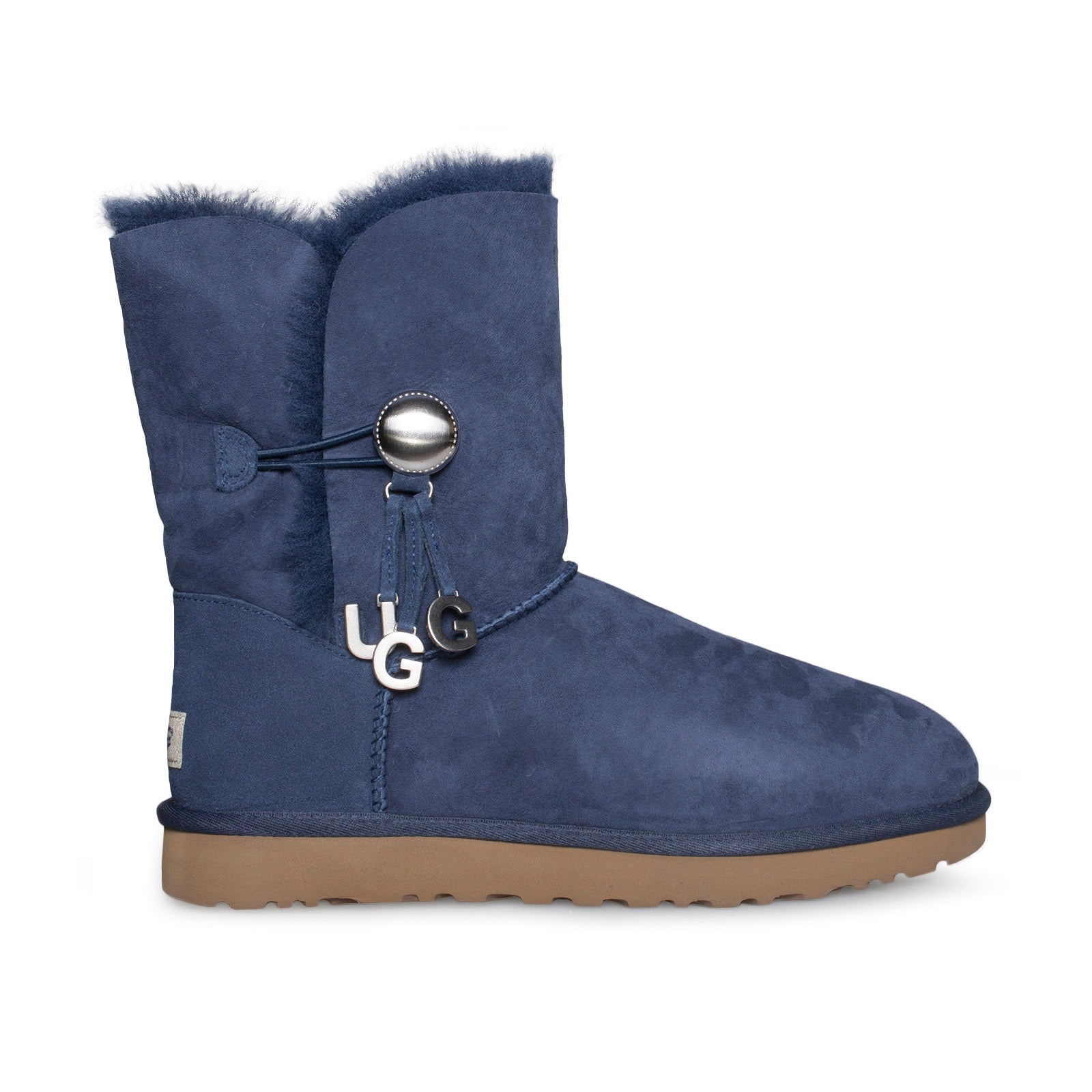 UGG Bailey Button UGG Charm Navy Boots 