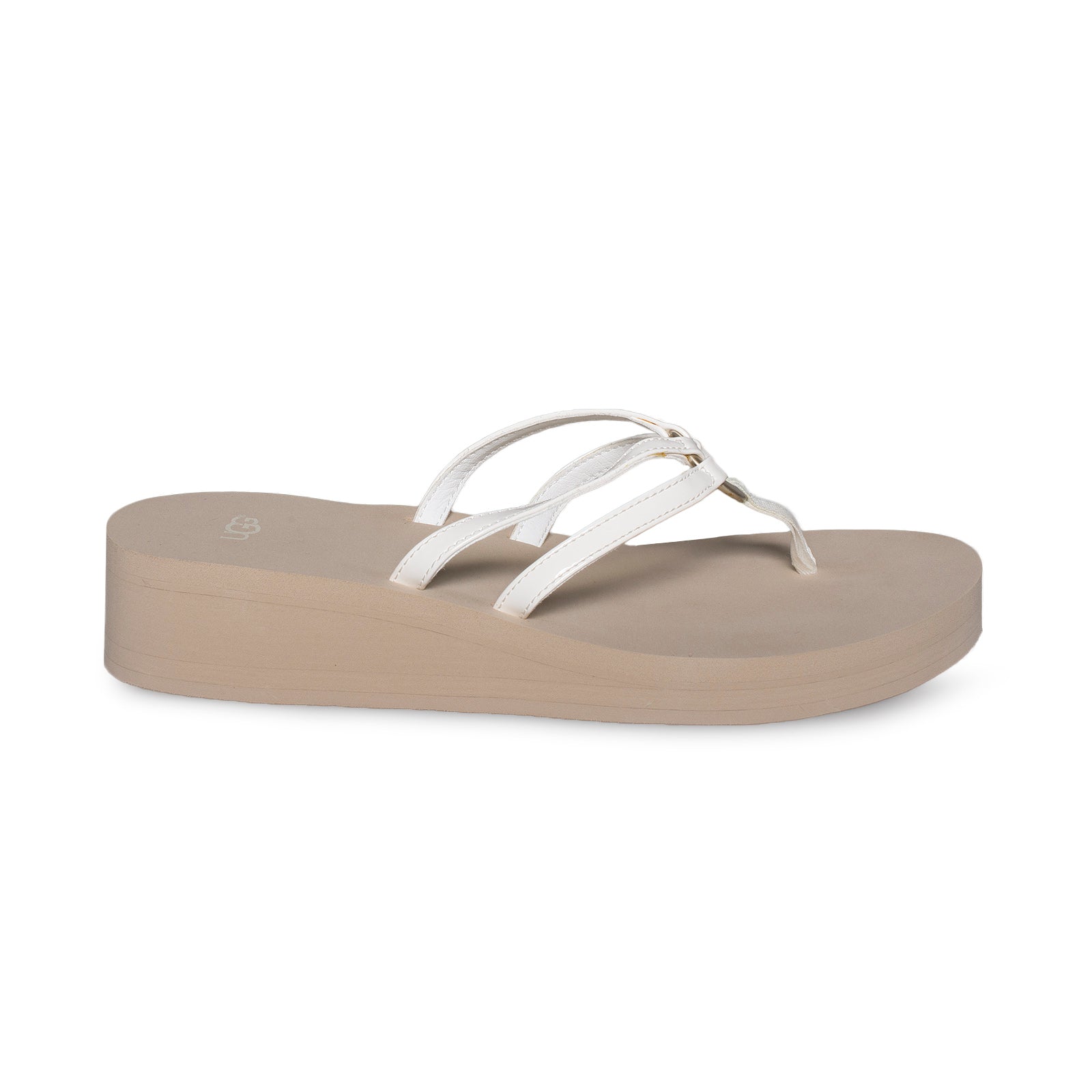 white ugg flip flops