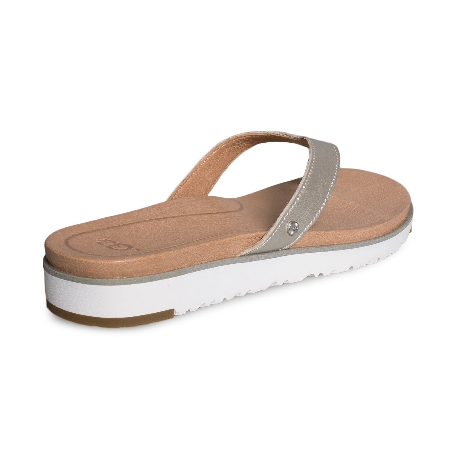 ugg silver flip flops