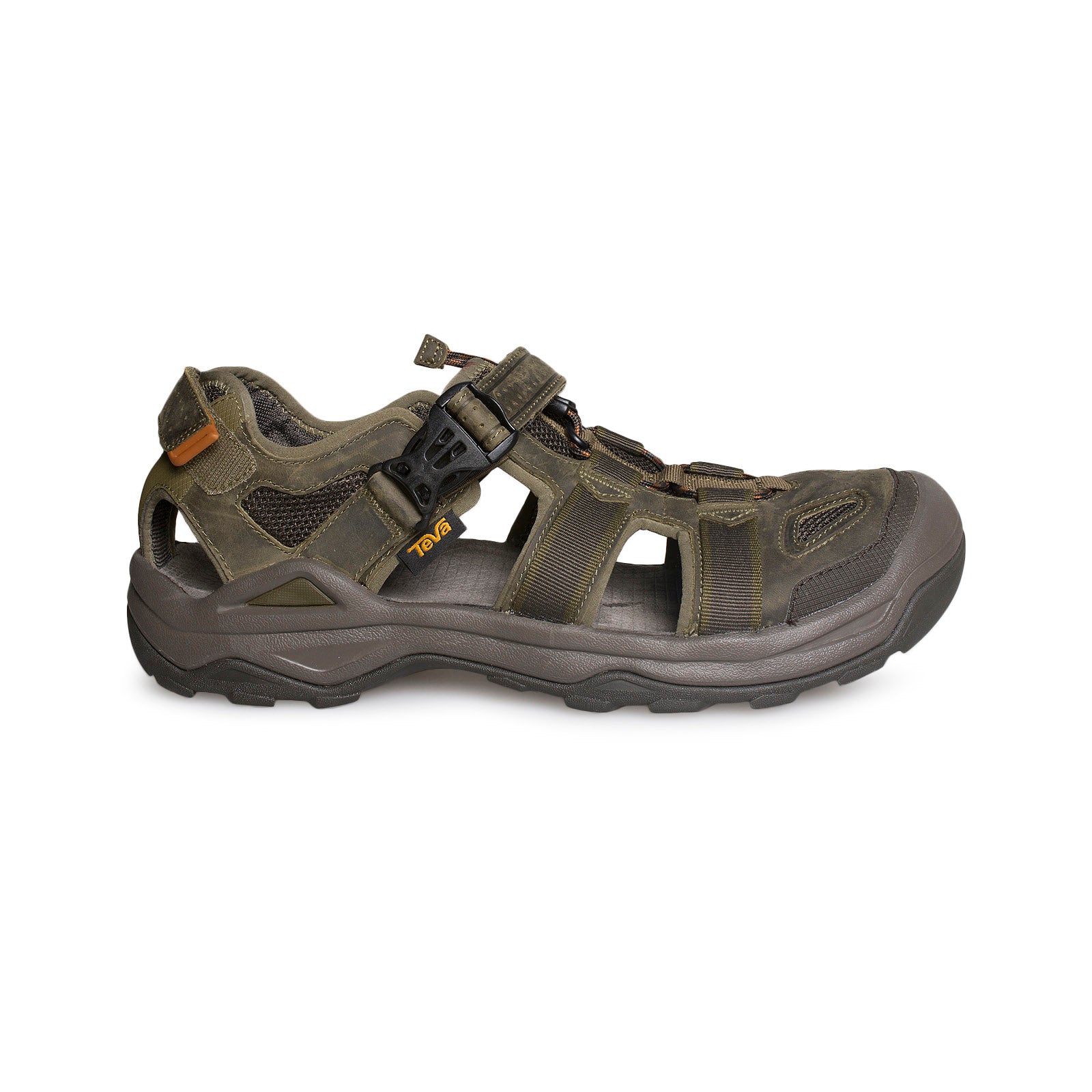 Teva Omnium 2 Leather Dark Olive Sandals Mens Mycozyboots