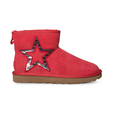 red uggs with ribbon