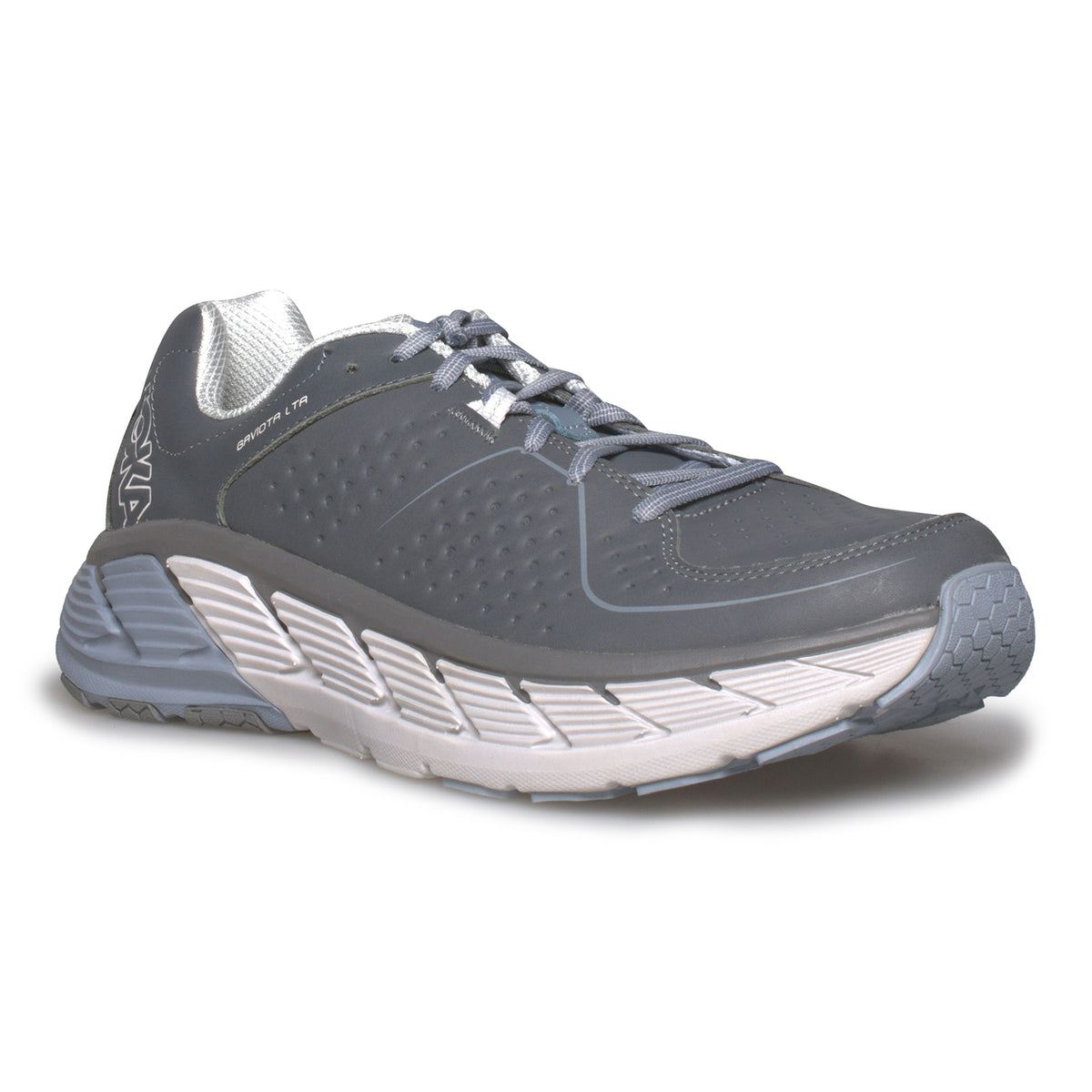 Hoka One One Gaviota Leather Charcoal / Tradewinds Running Shoe's - Me ...