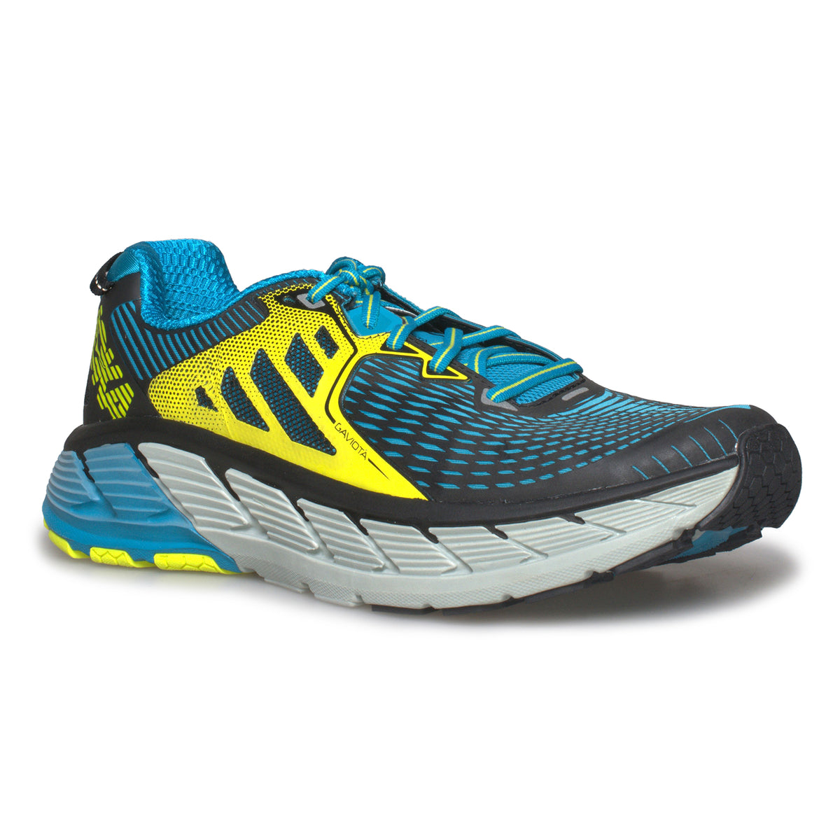 Hoka One One Gaviota Black / Carribean Sea Running Shoes - Men's ...