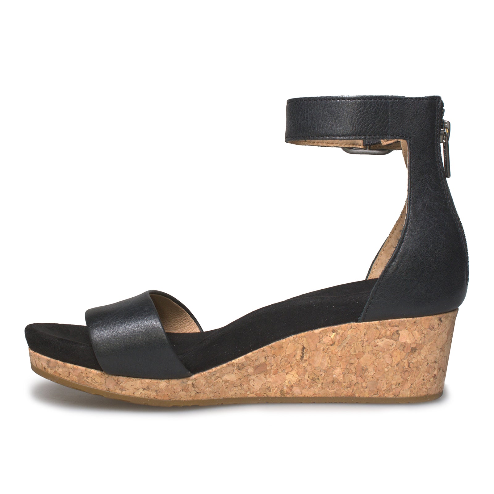 UGG Zoe II Black Sandals - Women's - MyCozyBoots