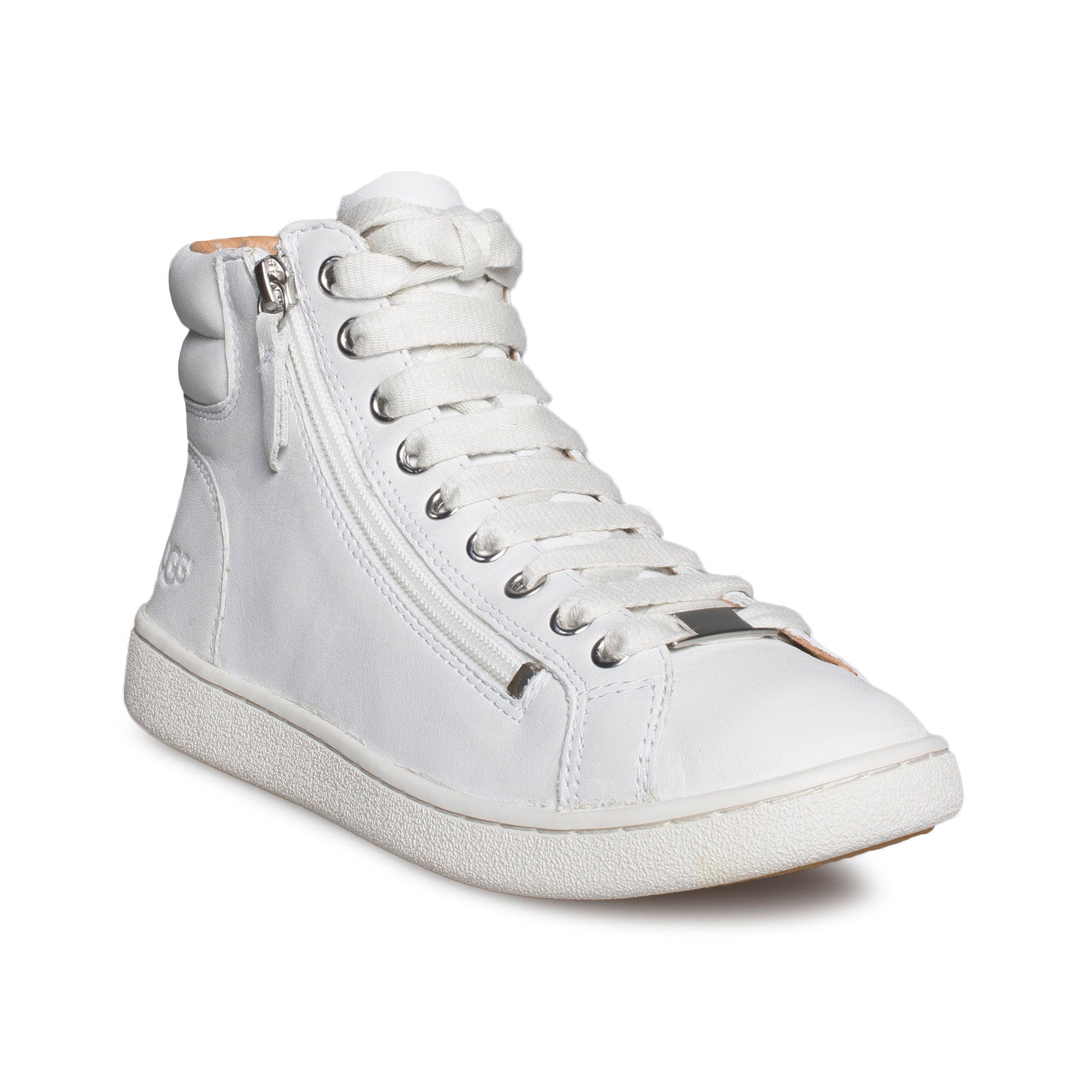 ugg white leather sneaker