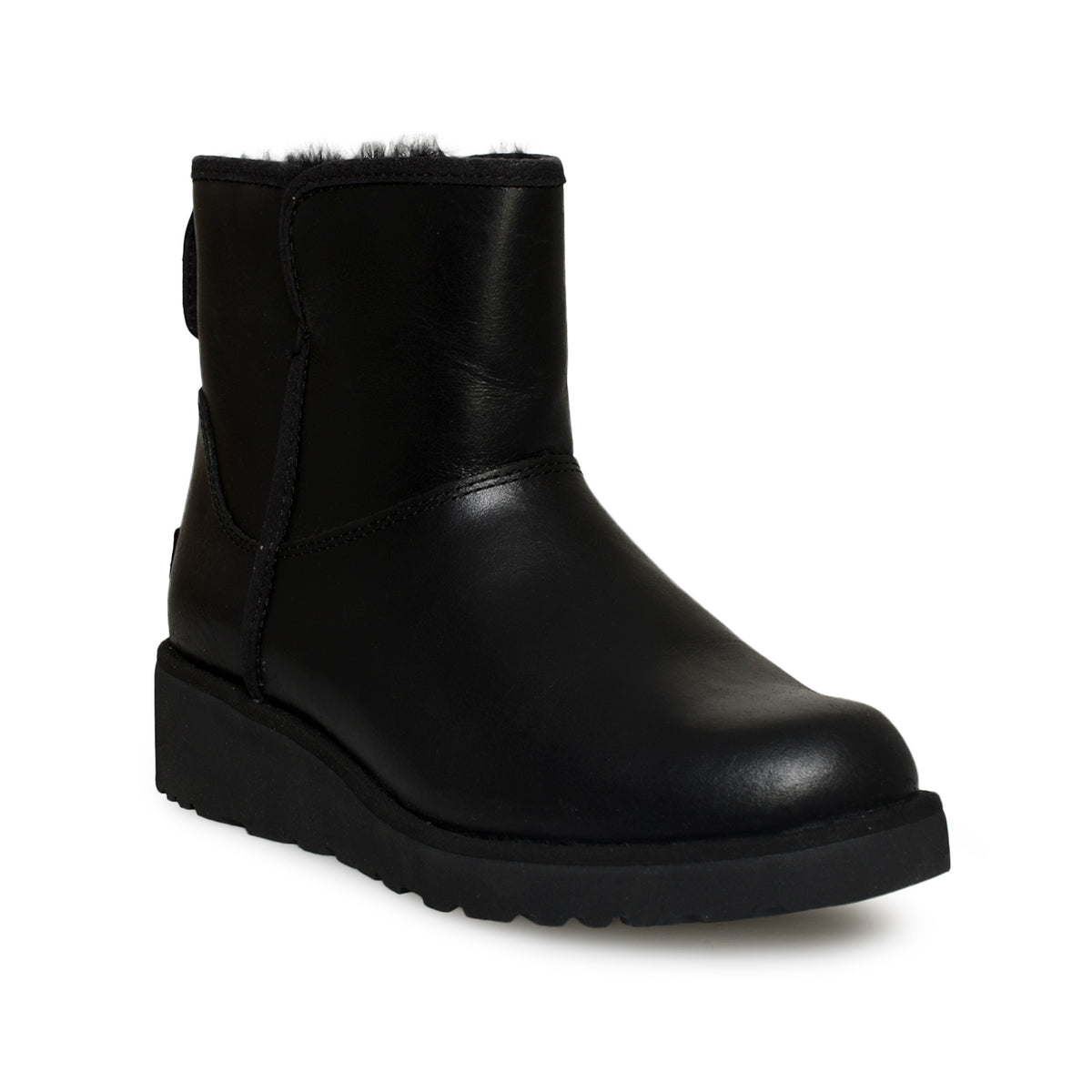 UGG Kristin Leather Black Boots – MyCozyBoots