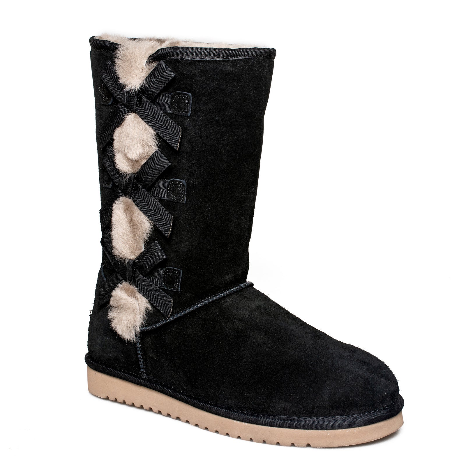 tall black suede ugg boots